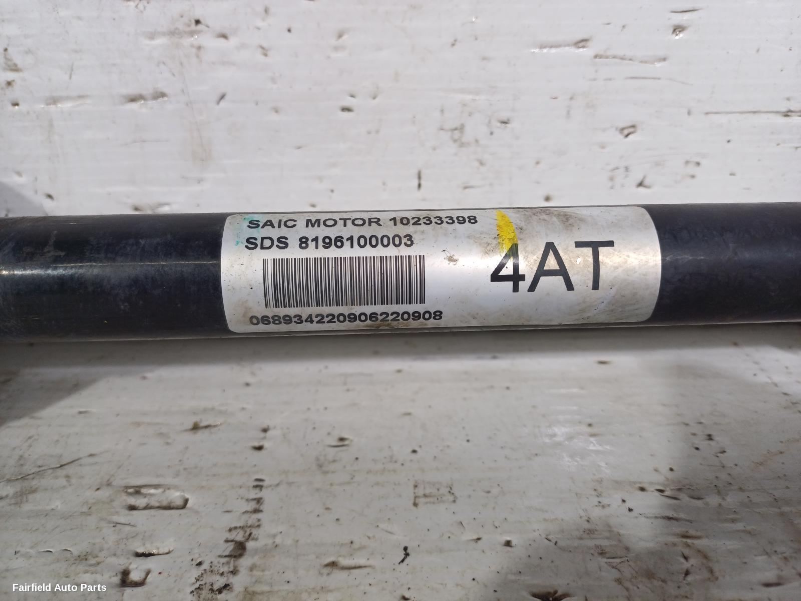 2017-2024 Mg Zs Left Driveshaft