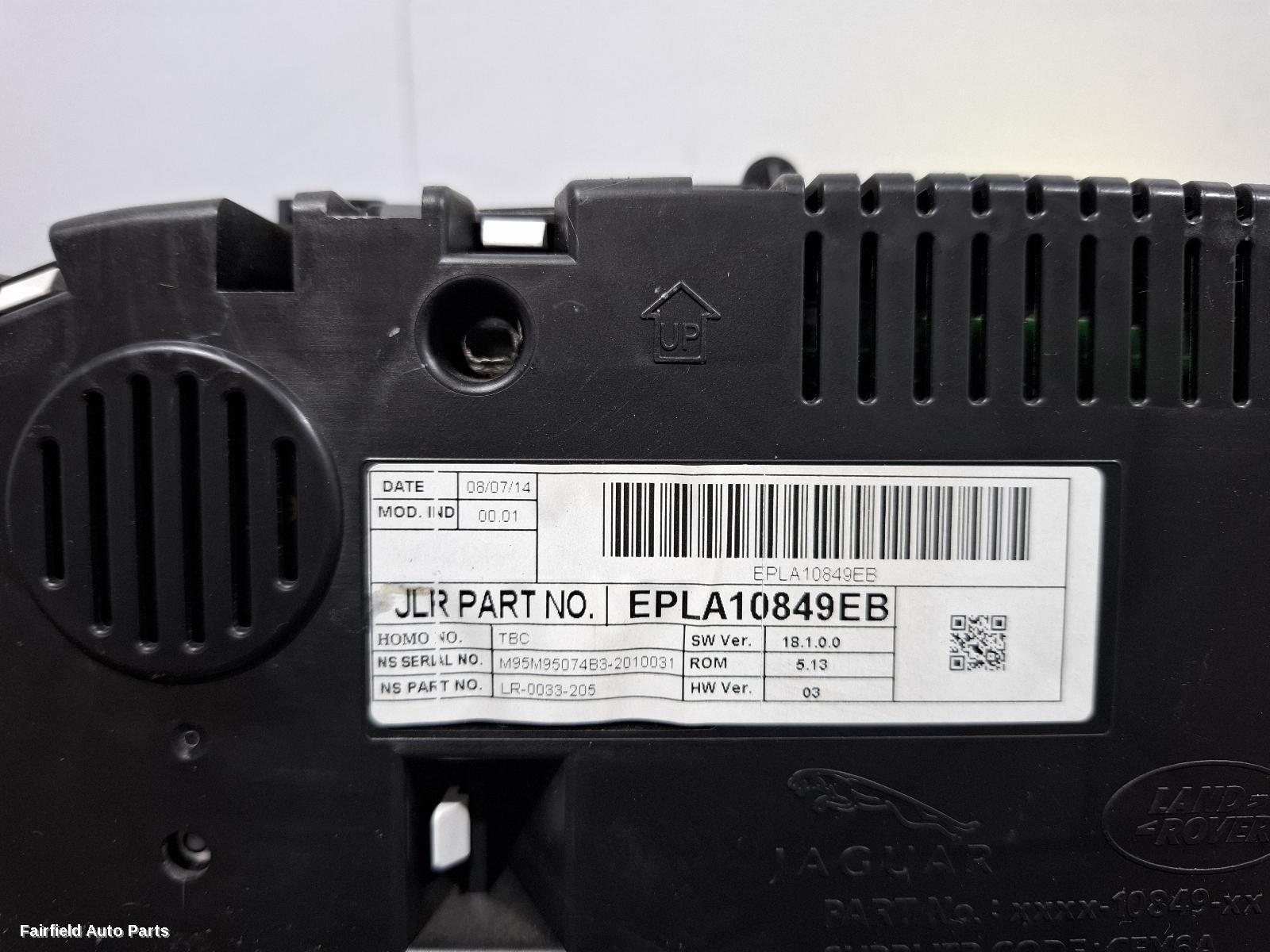 2013-2022 Land Rover Rangerover Sport Instrument Cluster
