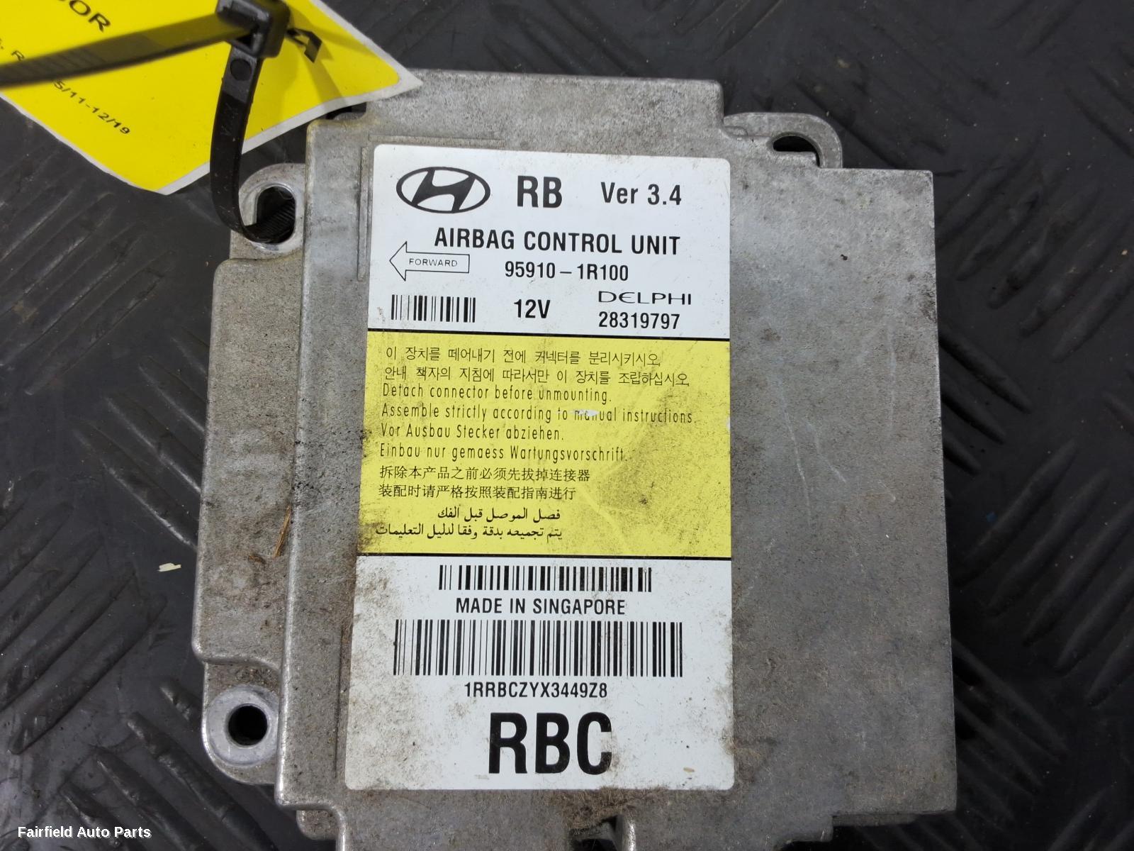 2011-2019 Hyundai Accent Airbag Module Sensor