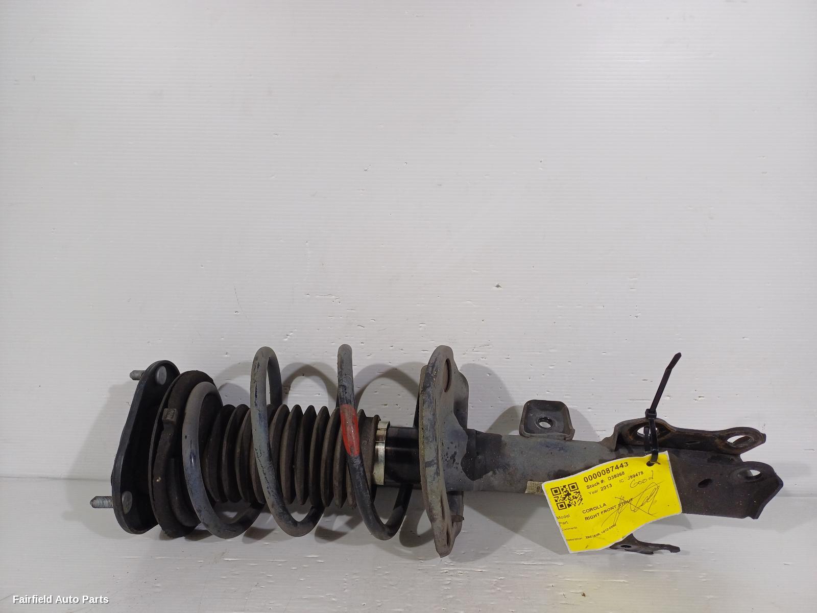 2012-2015 Toyota Corolla Right Front Strut