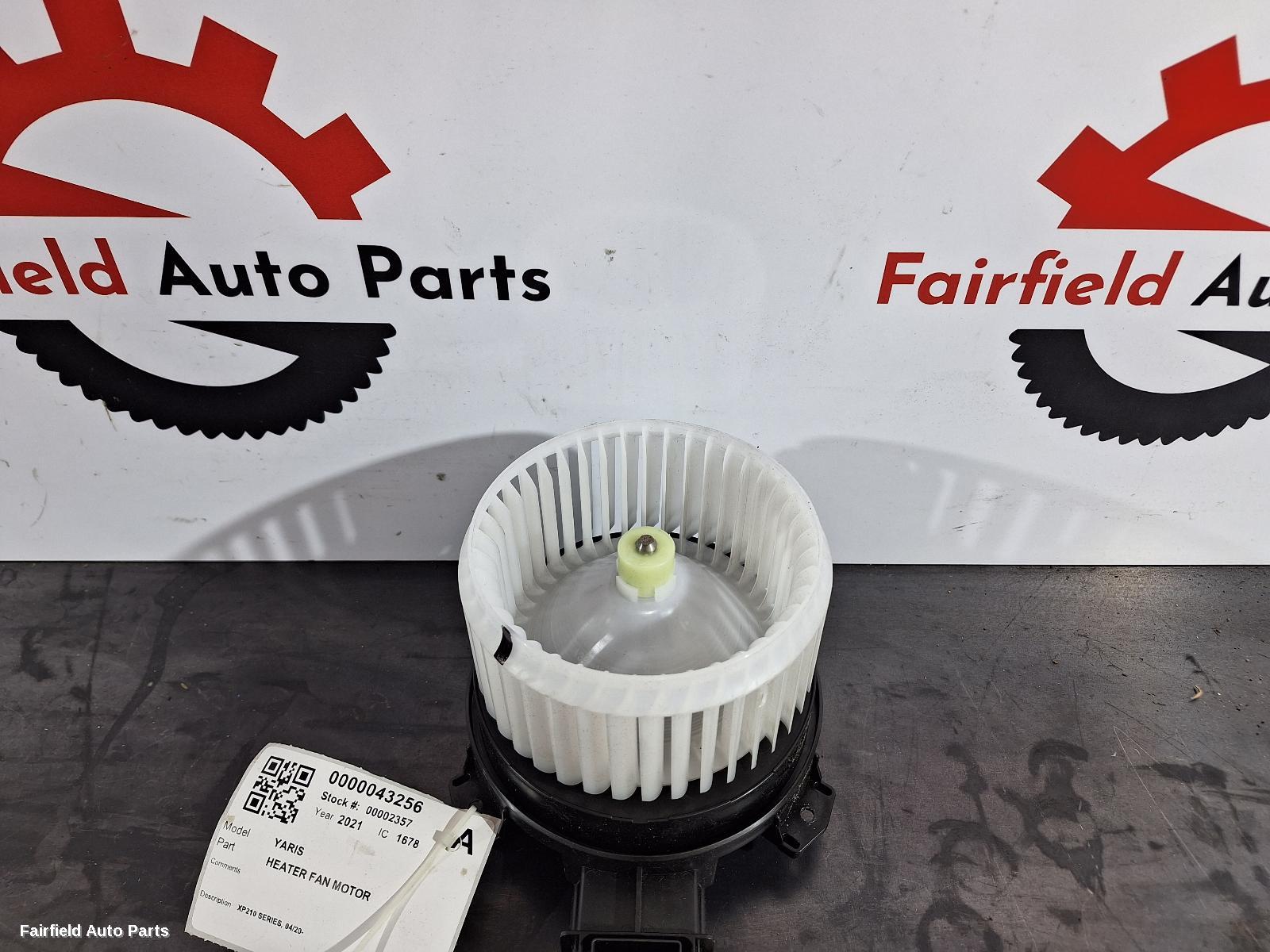 2020-2025 Toyota Yaris Heater Fan Motor