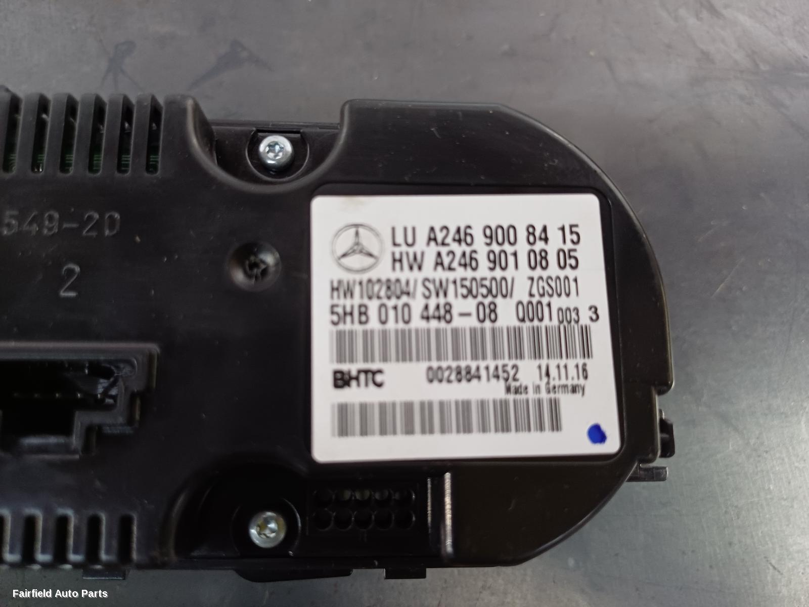 2014-2020 Mercedes Gla Class Heater Ac Controls