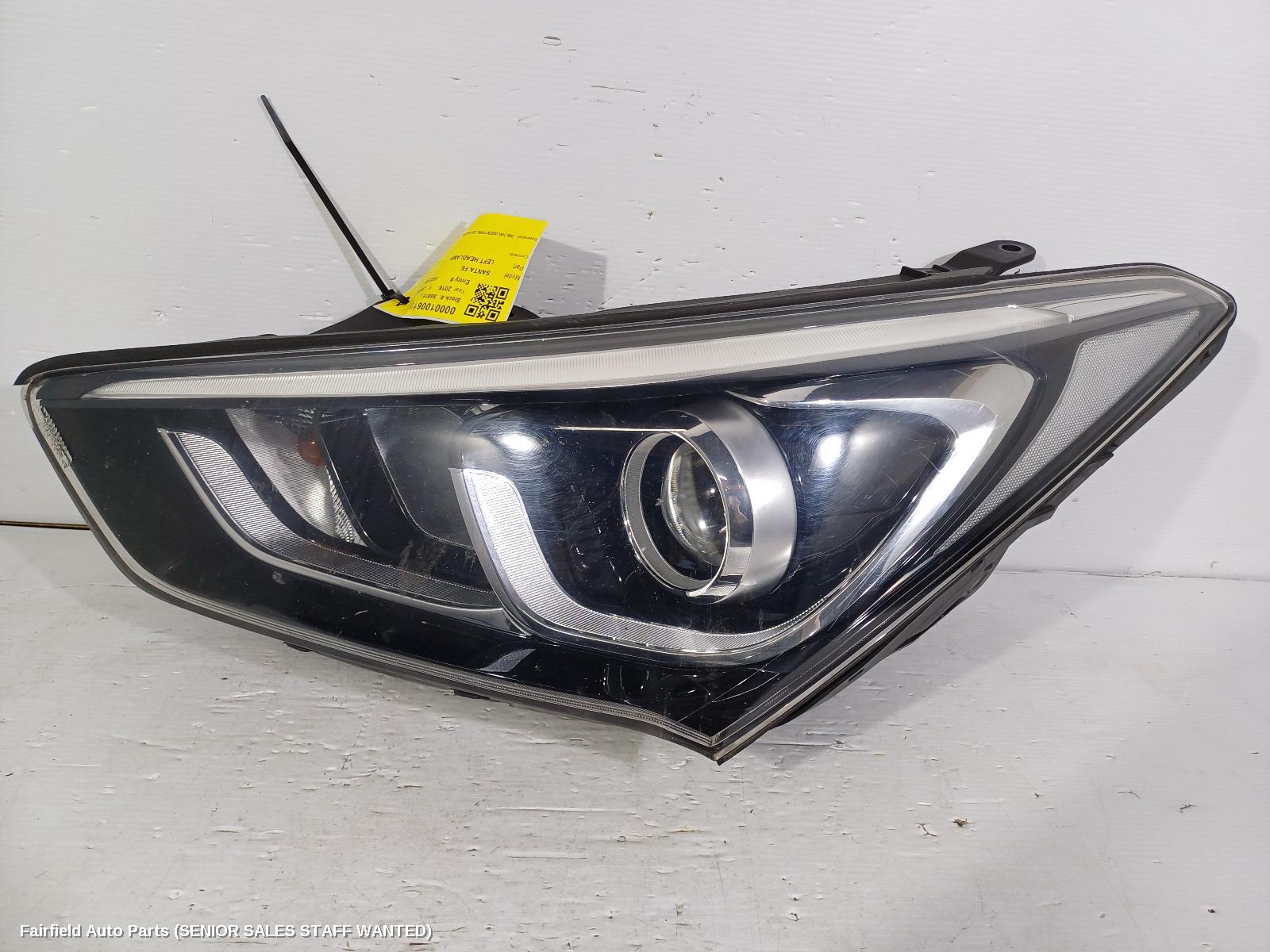 2016 Hyundai Santa Fe Left Headlamp