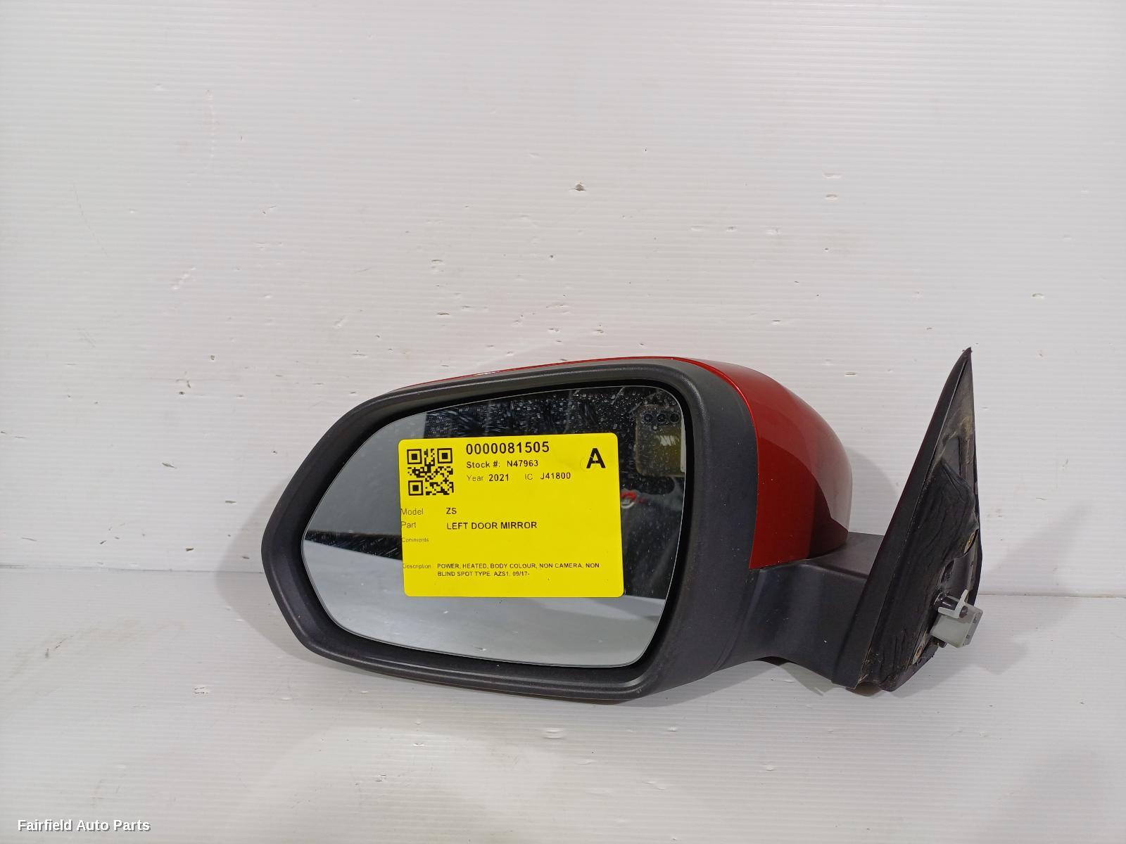 2017-2024 Mg Zs Left Door Mirror
