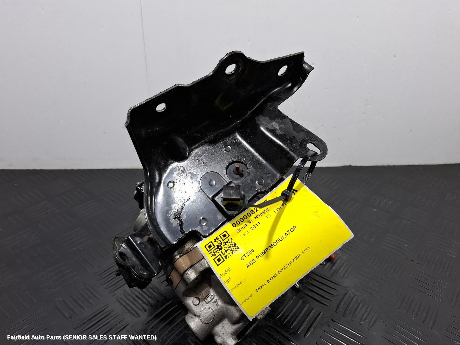 2011 Lexus Ct200h Abs Pump Modulator