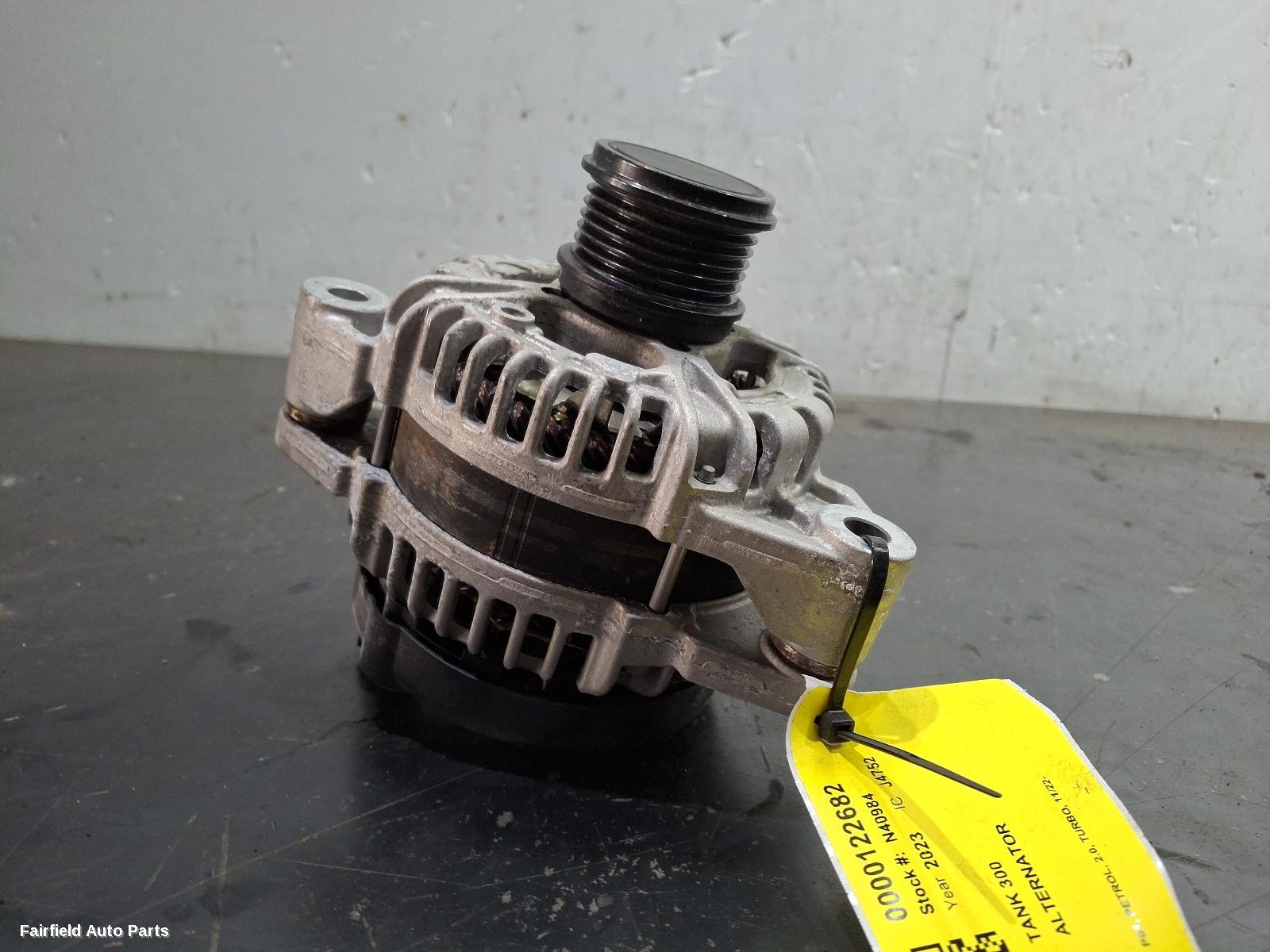 2022-2025 Great Wall Tank 300 Alternator