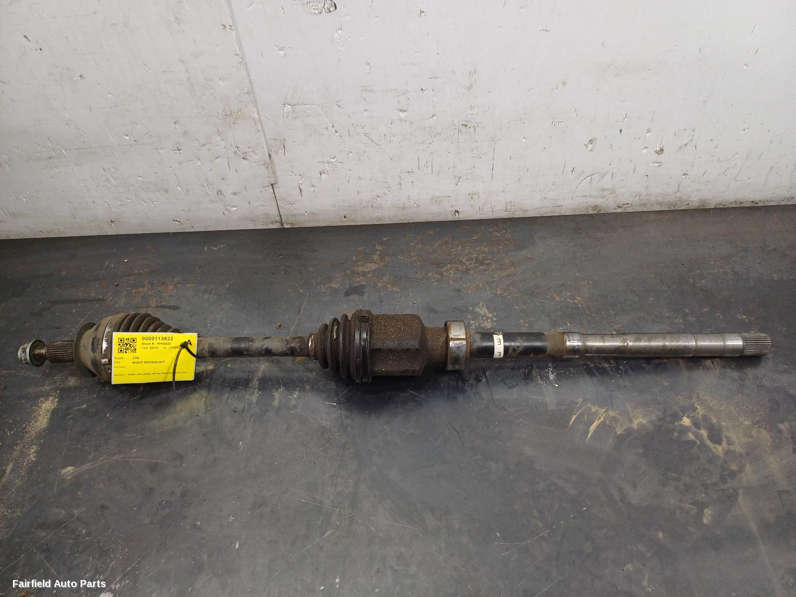 2012-2016 Mazda Cx5 Right Driveshaft