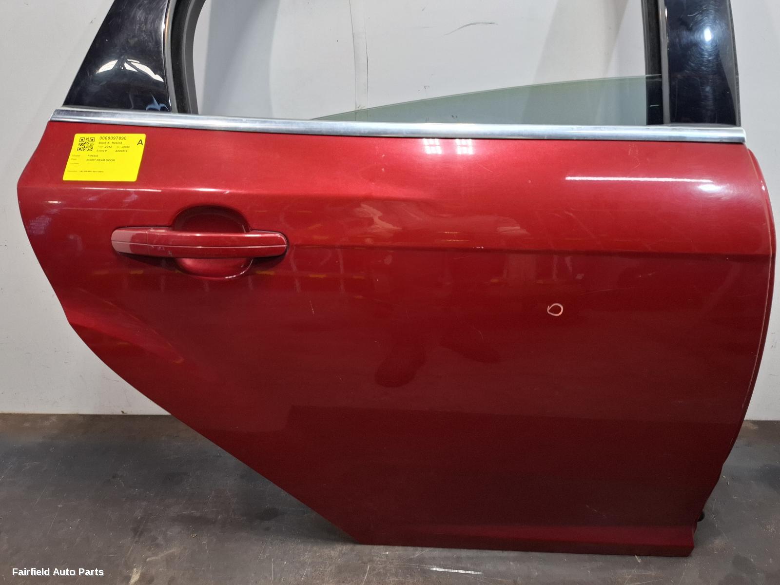 2011-2013 Ford Focus Right Rear Door Sliding
