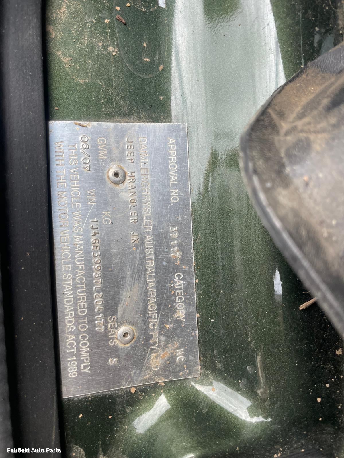 2007 Jeep Wrangler Bonnet