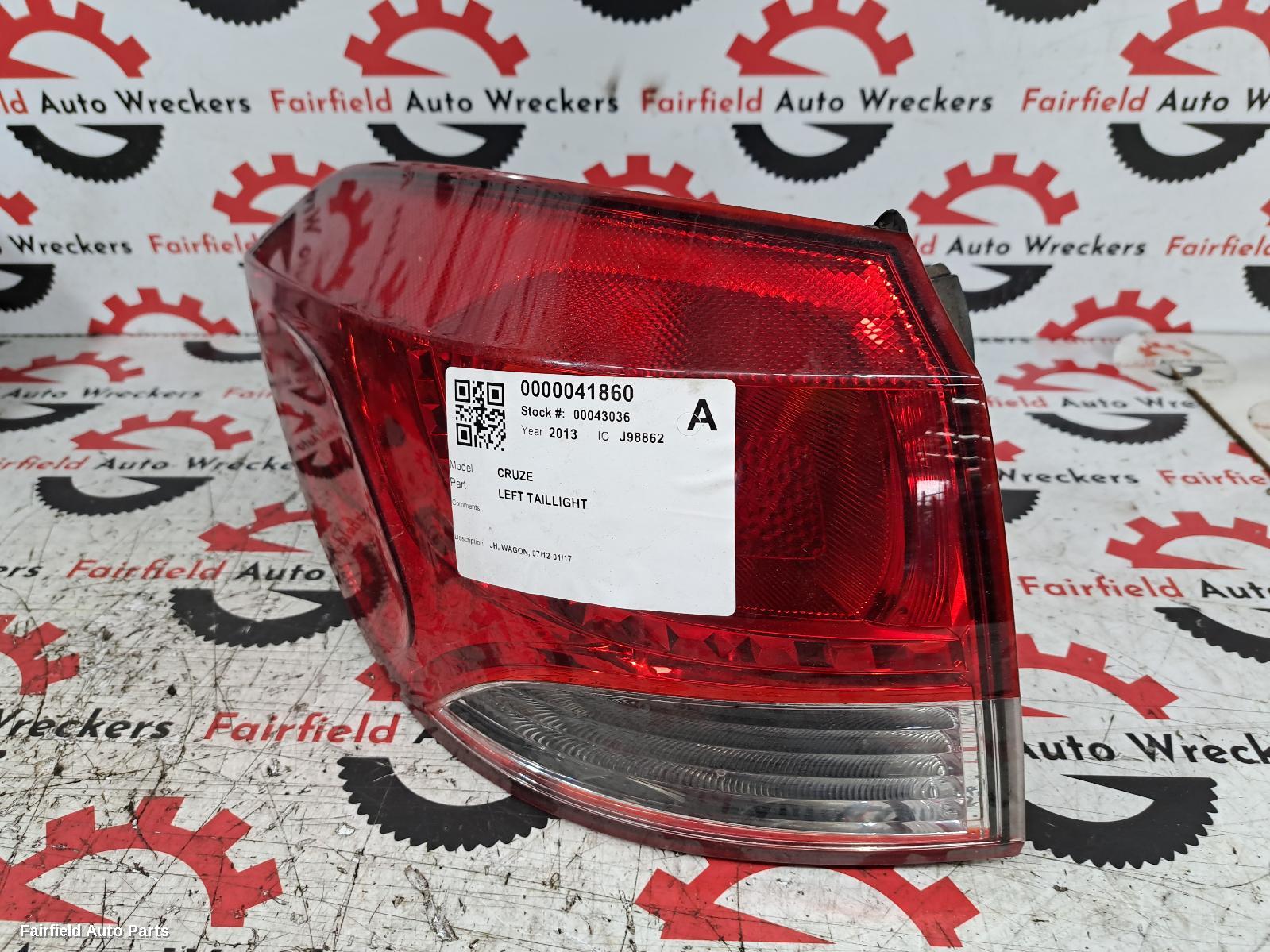 2013 Holden Cruze Left Taillight