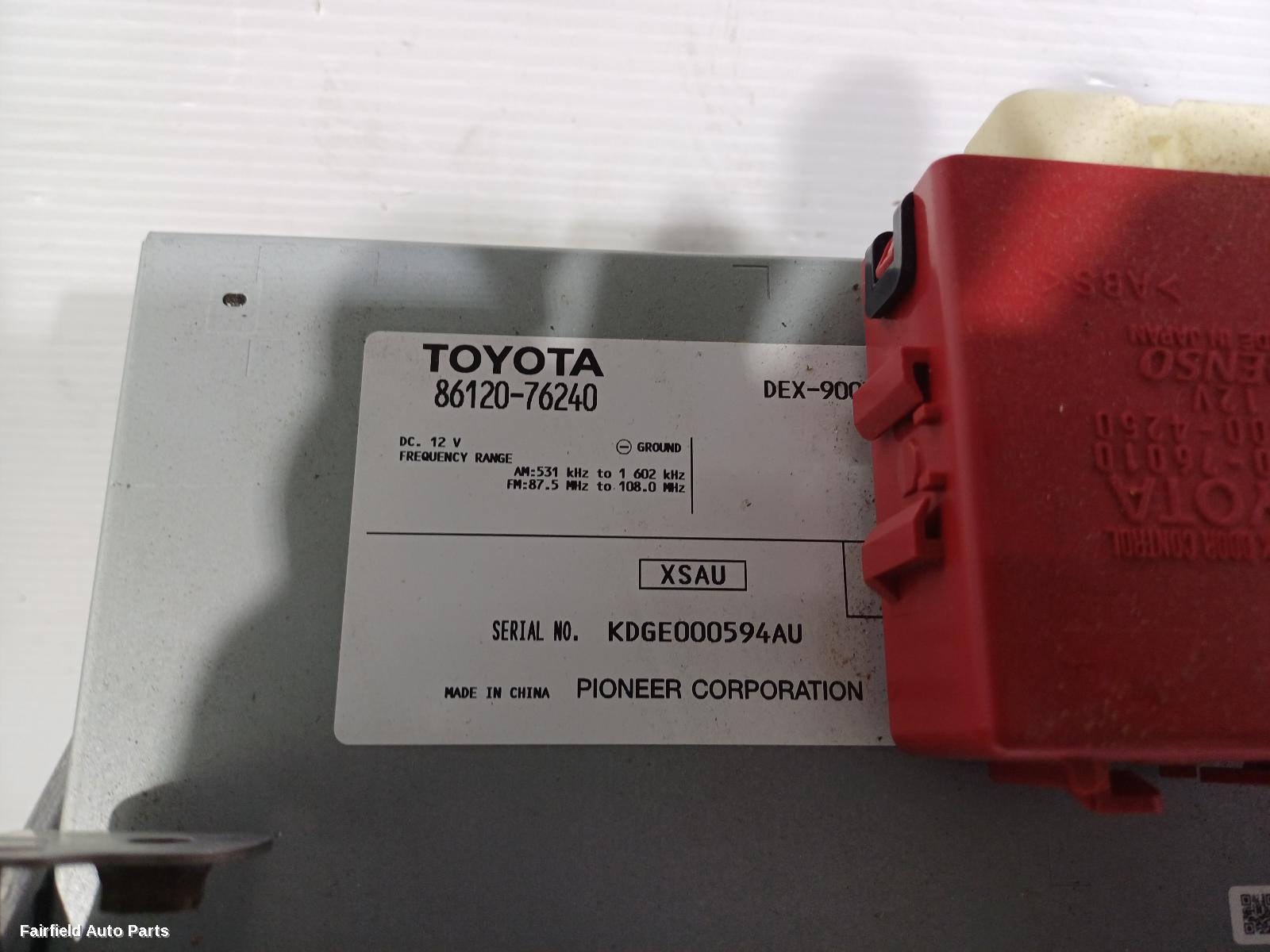 2011-2018 Lexus Ct200h Radio Cd Dvd Sat Tv