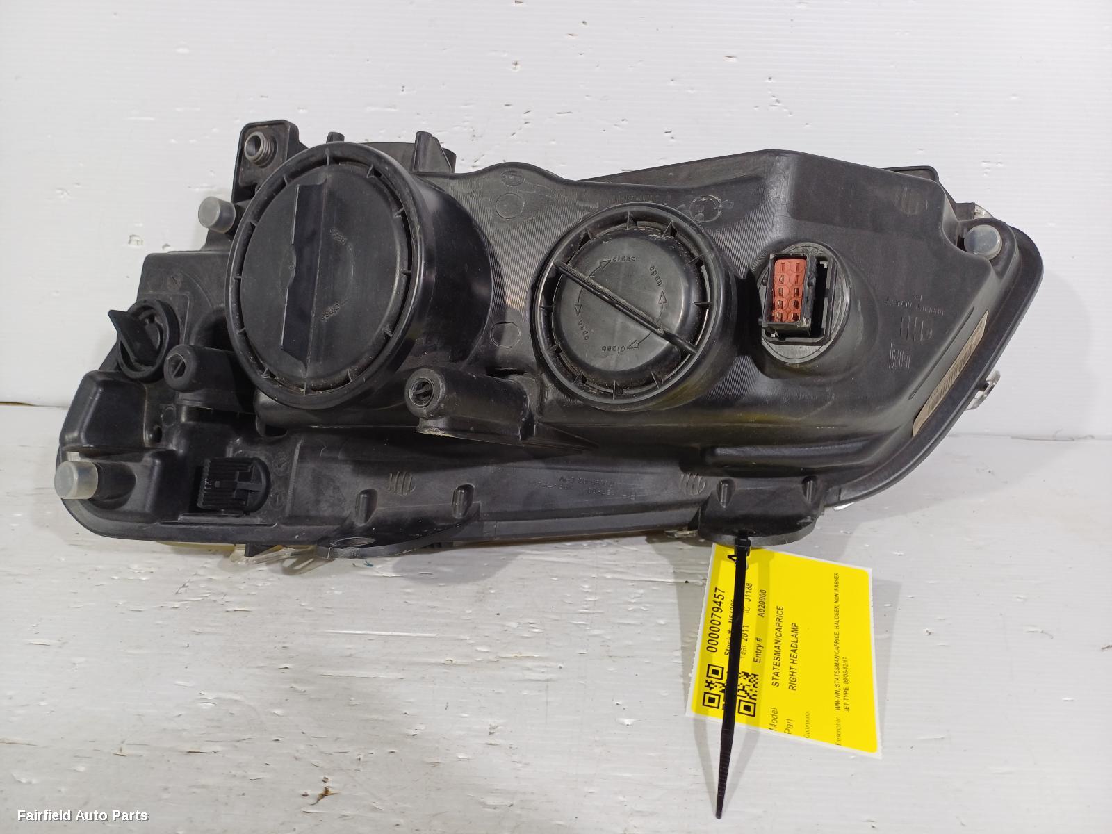 2006-2017 Holden Statesman/caprice Right Headlamp