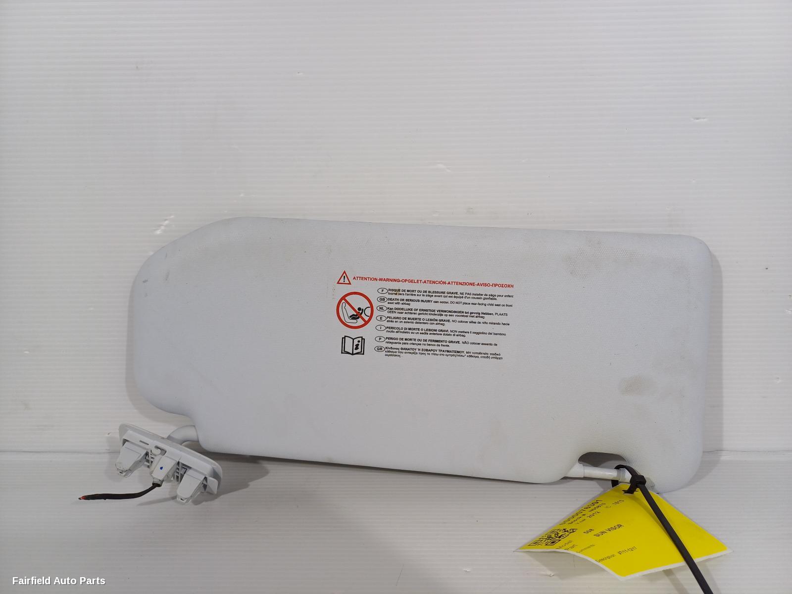 2011-2017 Peugeot 508 Sunvisor