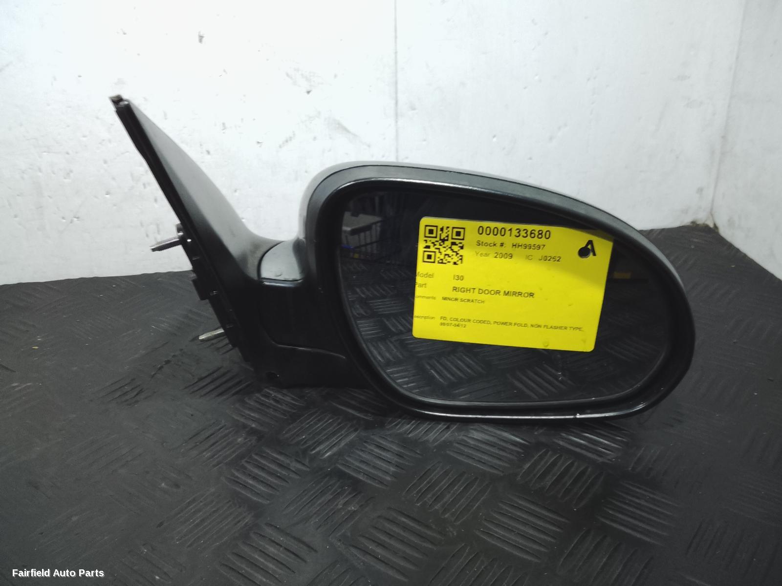 2007-2012 Hyundai I30 Right Door Mirror