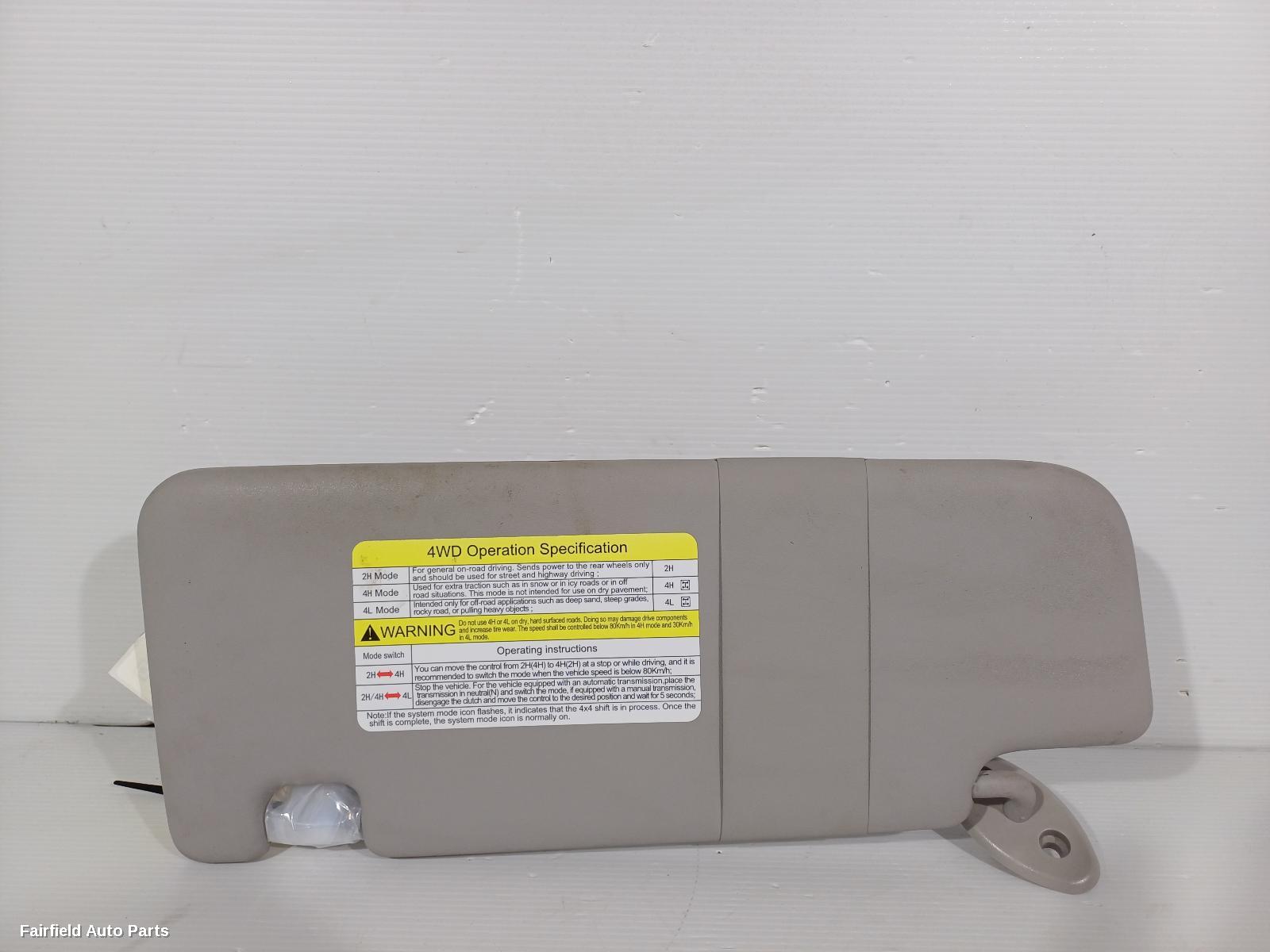 2017-2025 Ldv T60 Sunvisor