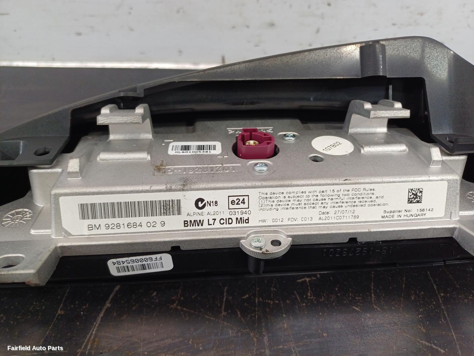 2011-2019 Bmw 1 Series Radio Cd Dvd Sat Tv