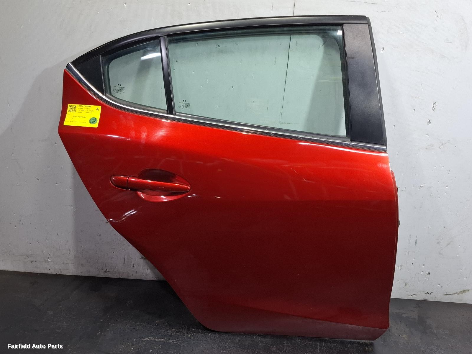 2013-2019 Mazda 3 Right Rear Door Sliding