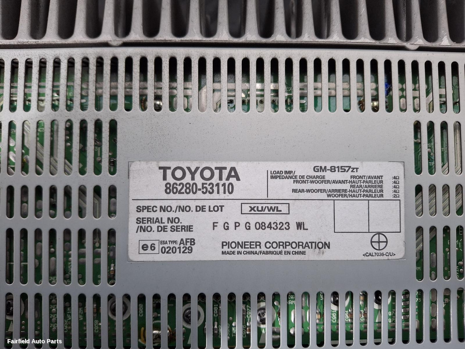 2005-2014 Lexus Is250/is250c Radio Cd Dvd Sat Tv