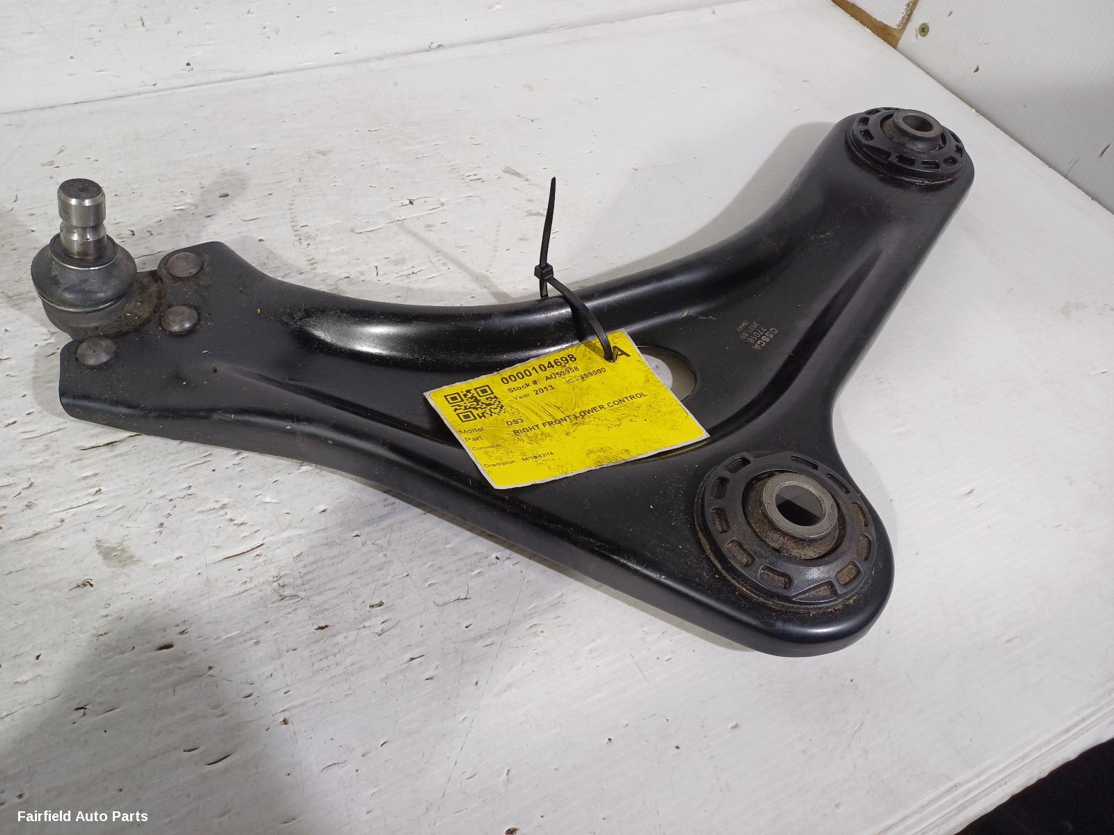 2010-2016 Citroen Ds3 Right Front Lower Control Arm