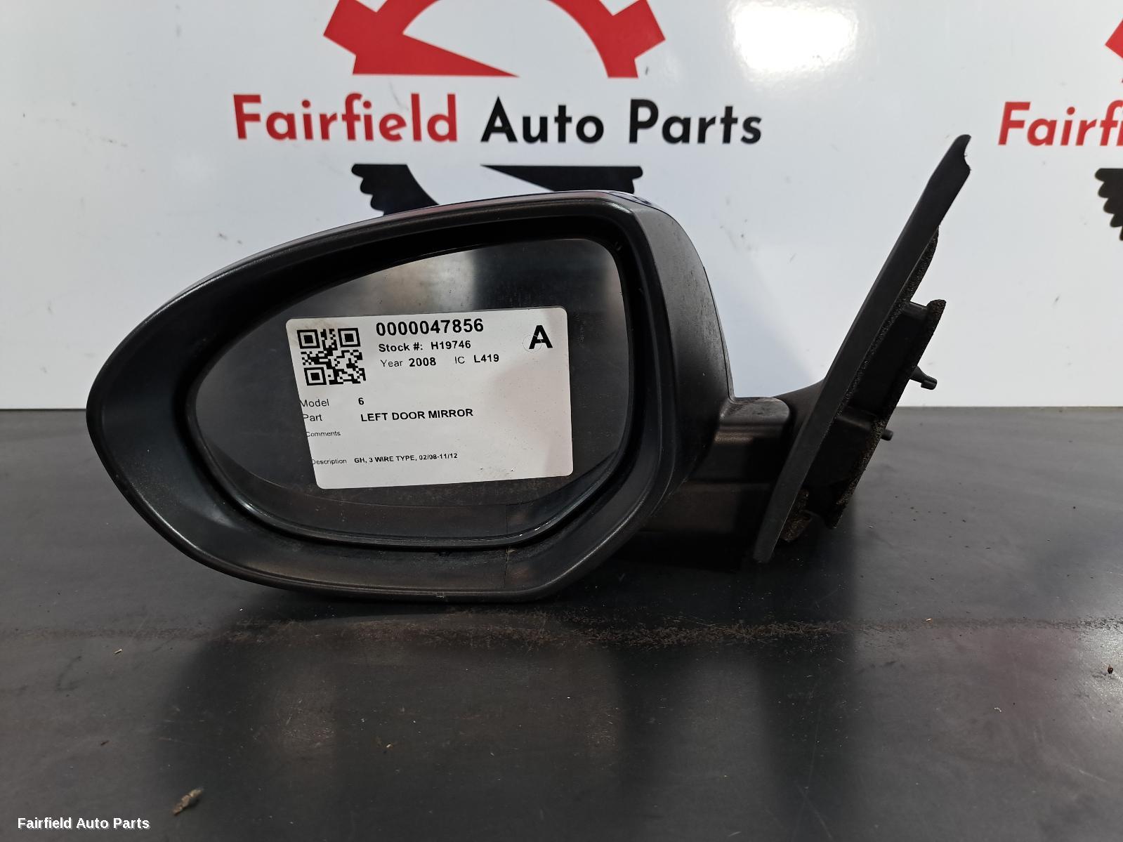 2008-2012 Mazda 6 Left Door Mirror