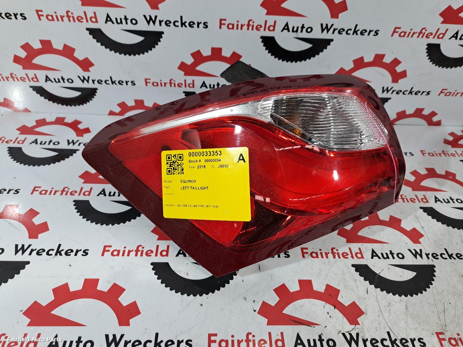 2017-2020 Holden Equinox Left Taillight