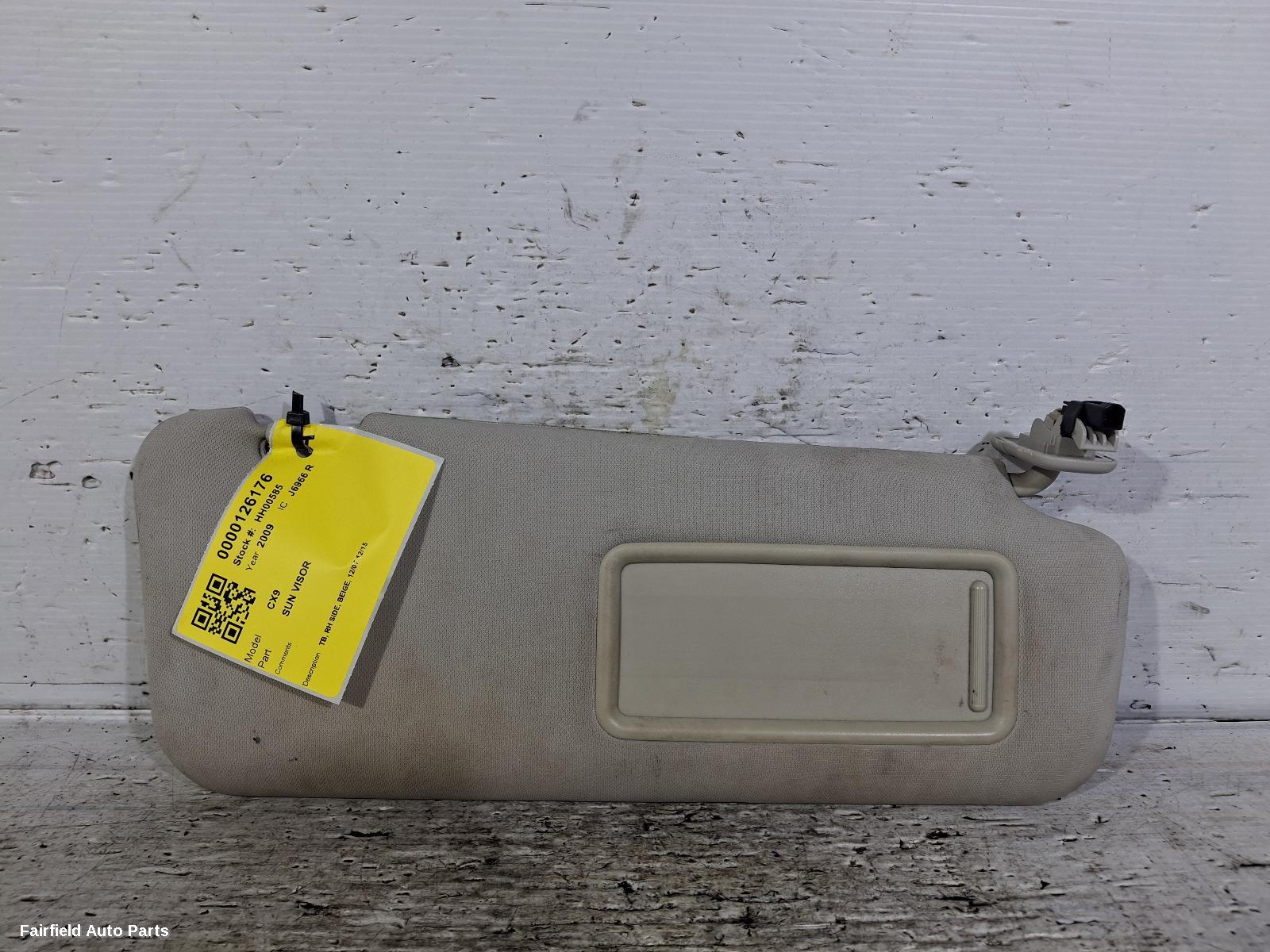 2007-2015 Mazda Cx9 Sunvisor