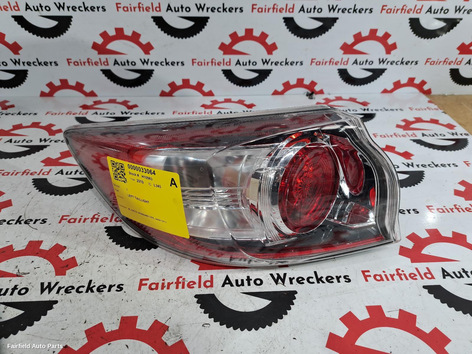 2010 Mazda 3 Left Taillight