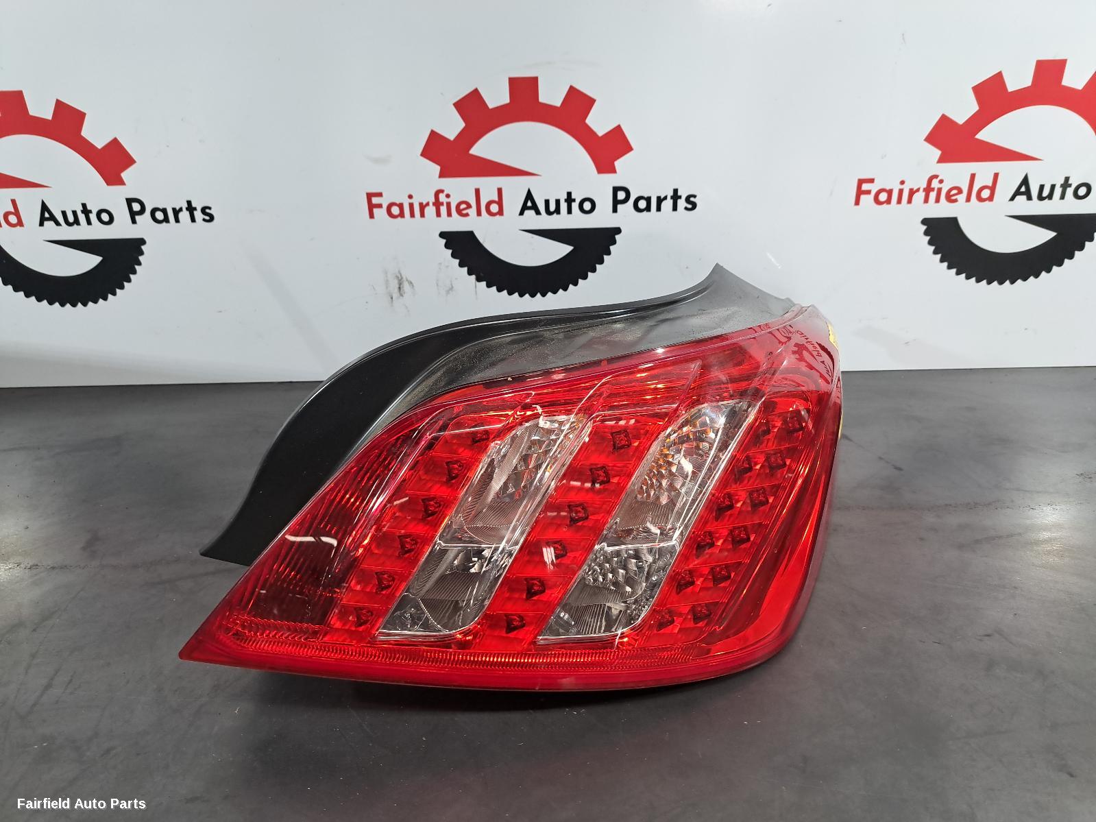 2012 Peugeot 508 Right Taillight