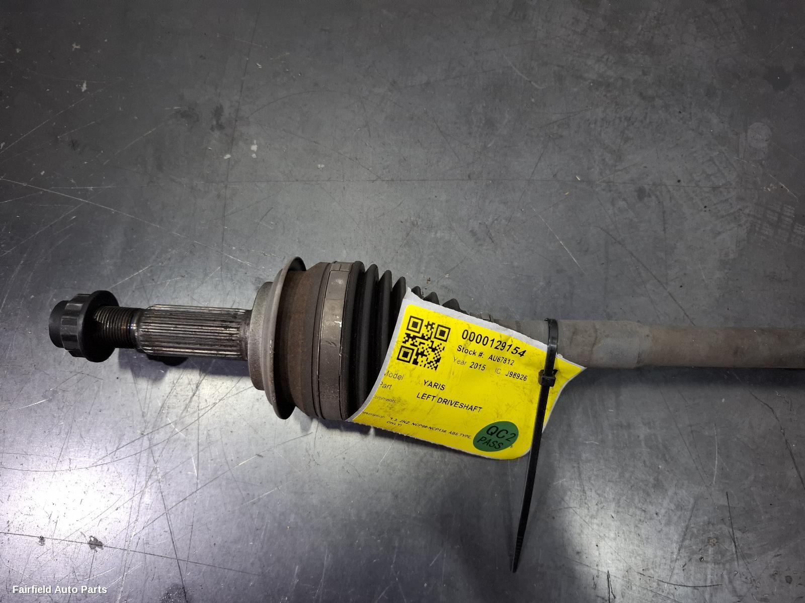 2005-2020 Toyota Yaris Left Driveshaft