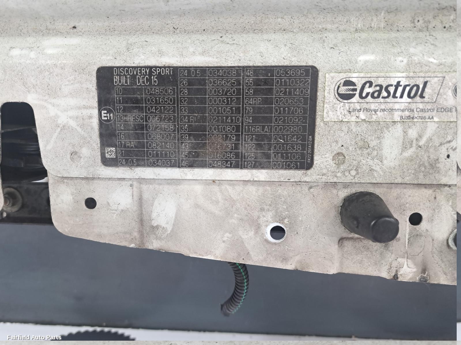 2015-2019 Land Rover Discovery Sport Radiator Support