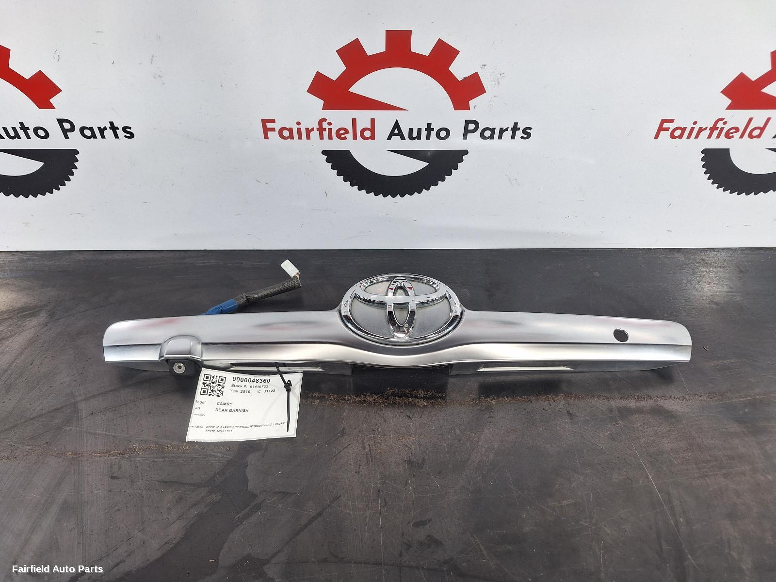 2009-2011 Toyota Camry Rear Garnish