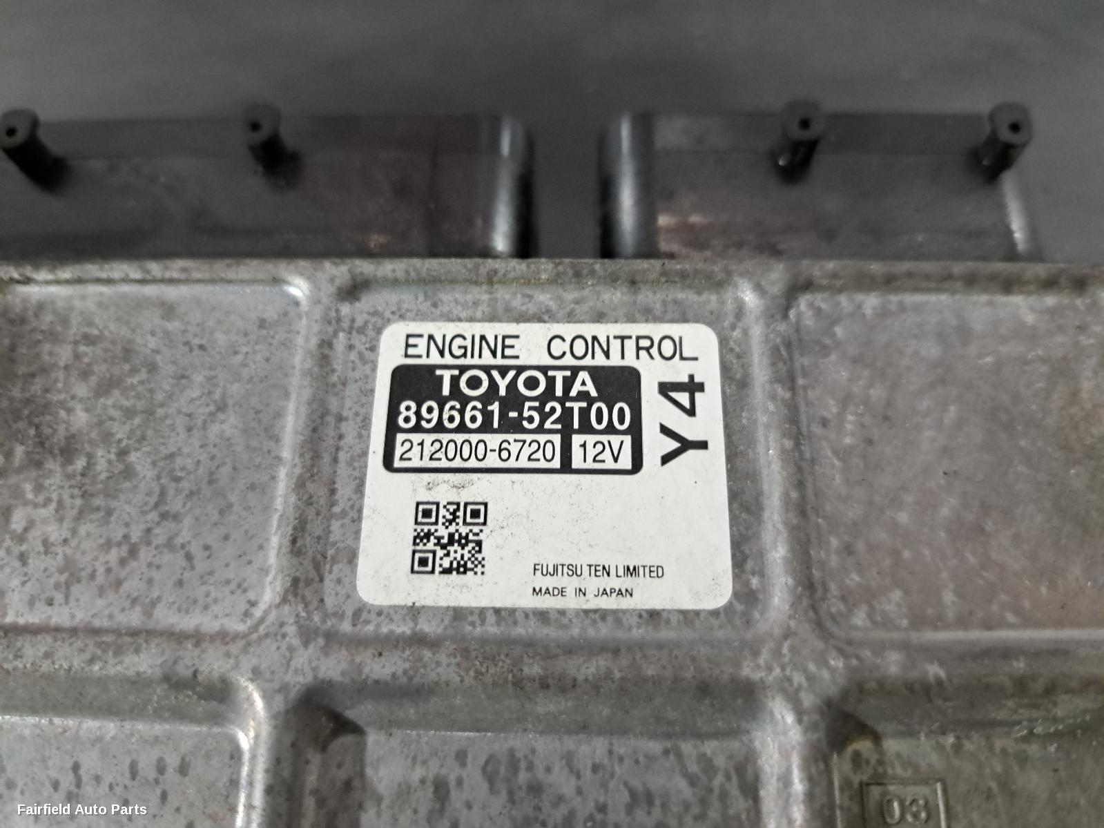 2011-2019 Toyota Yaris Ecu