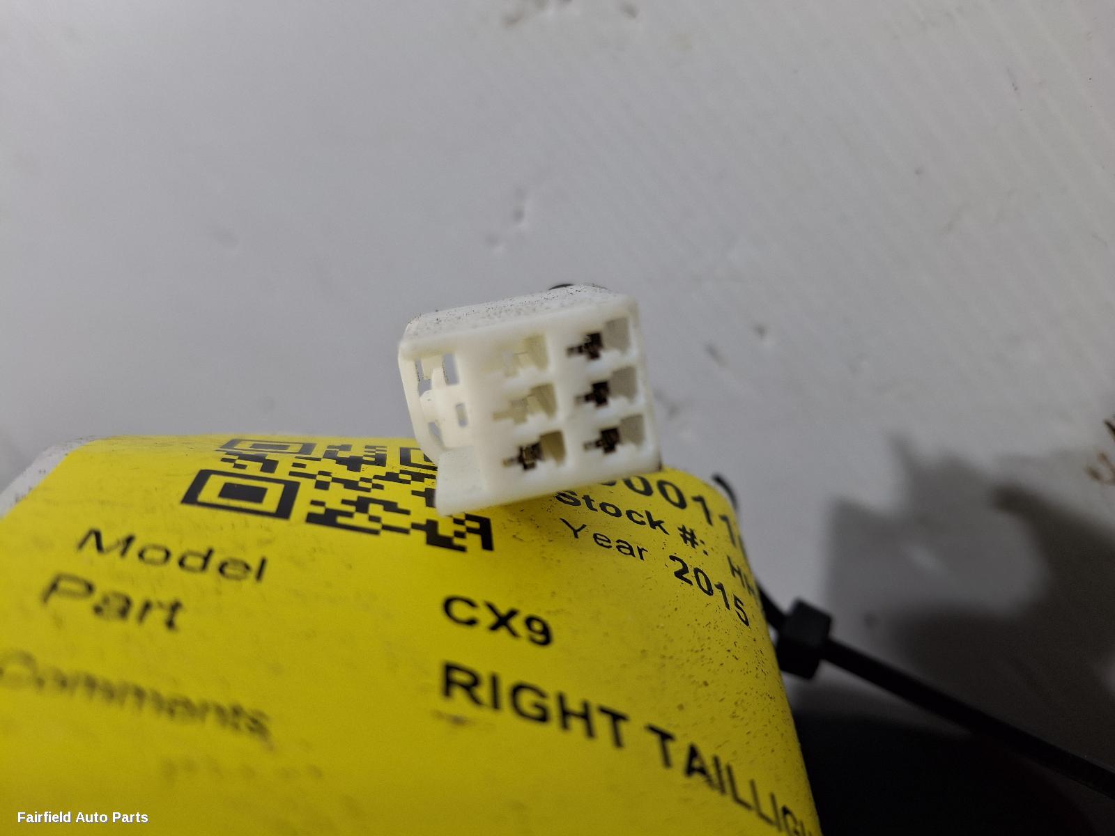 2012-2015 Mazda Cx9 Right Taillight
