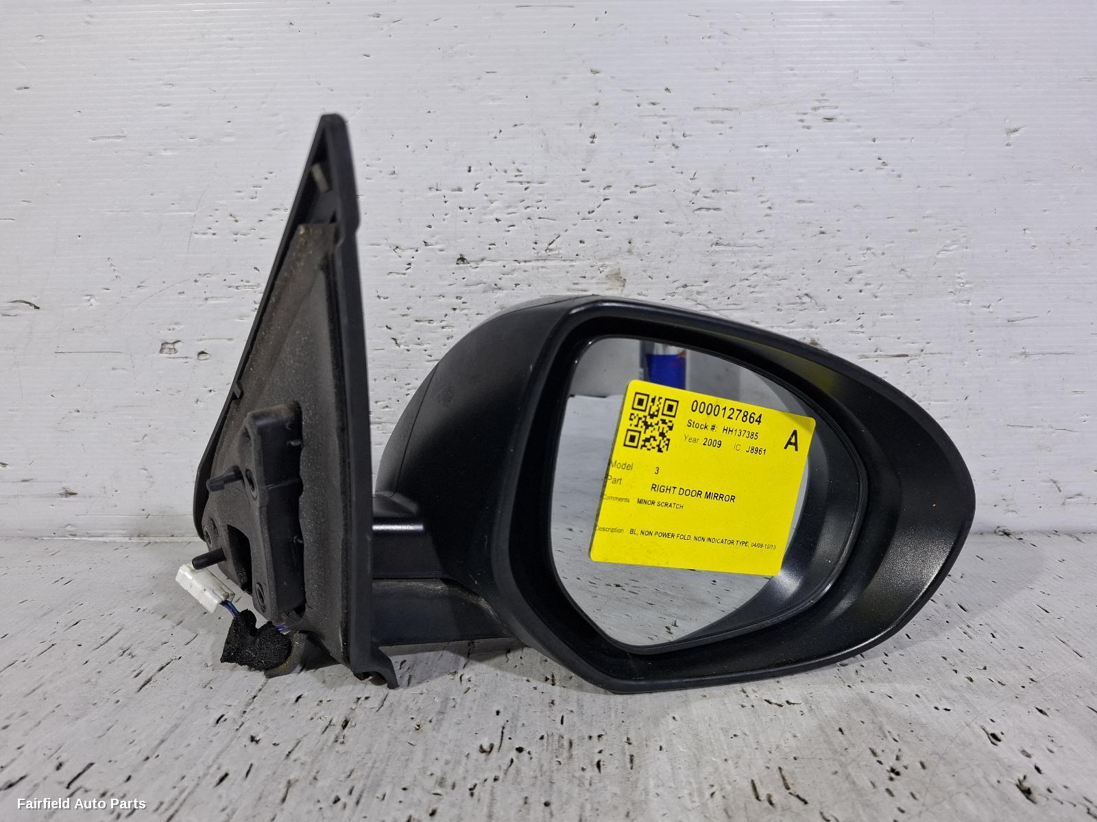 2009-2013 Mazda 3 Right Door Mirror