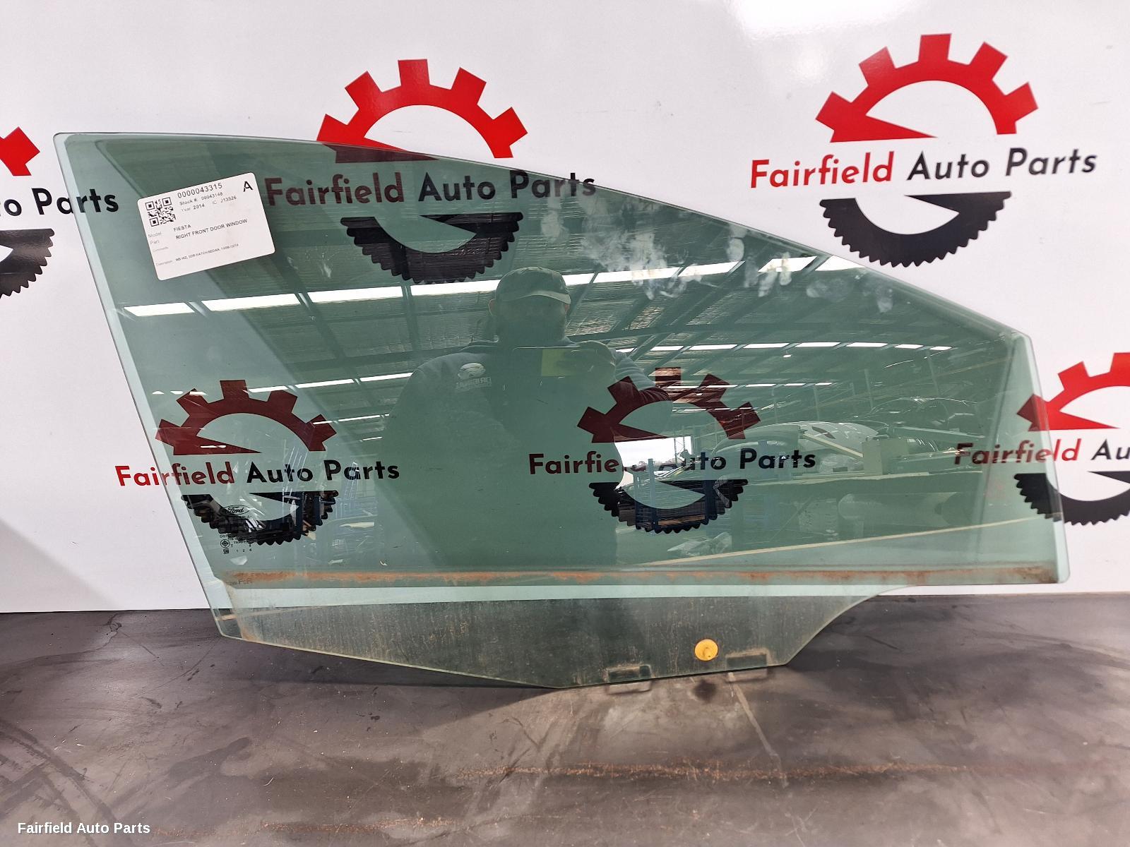 2008-2019 Ford Fiesta Right Front Door Window