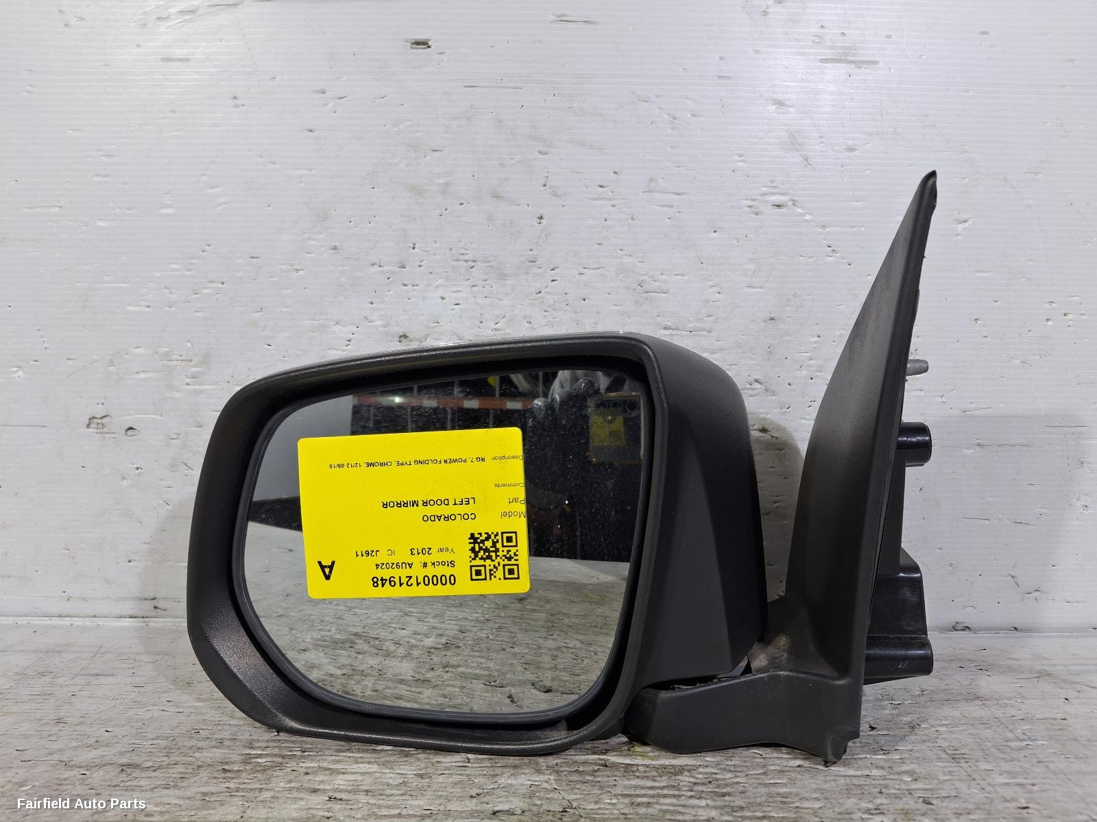 2012-2016 Holden Colorado Left Door Mirror