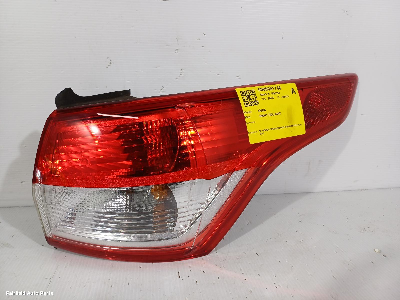 2012-2016 Ford Kuga Right Taillight