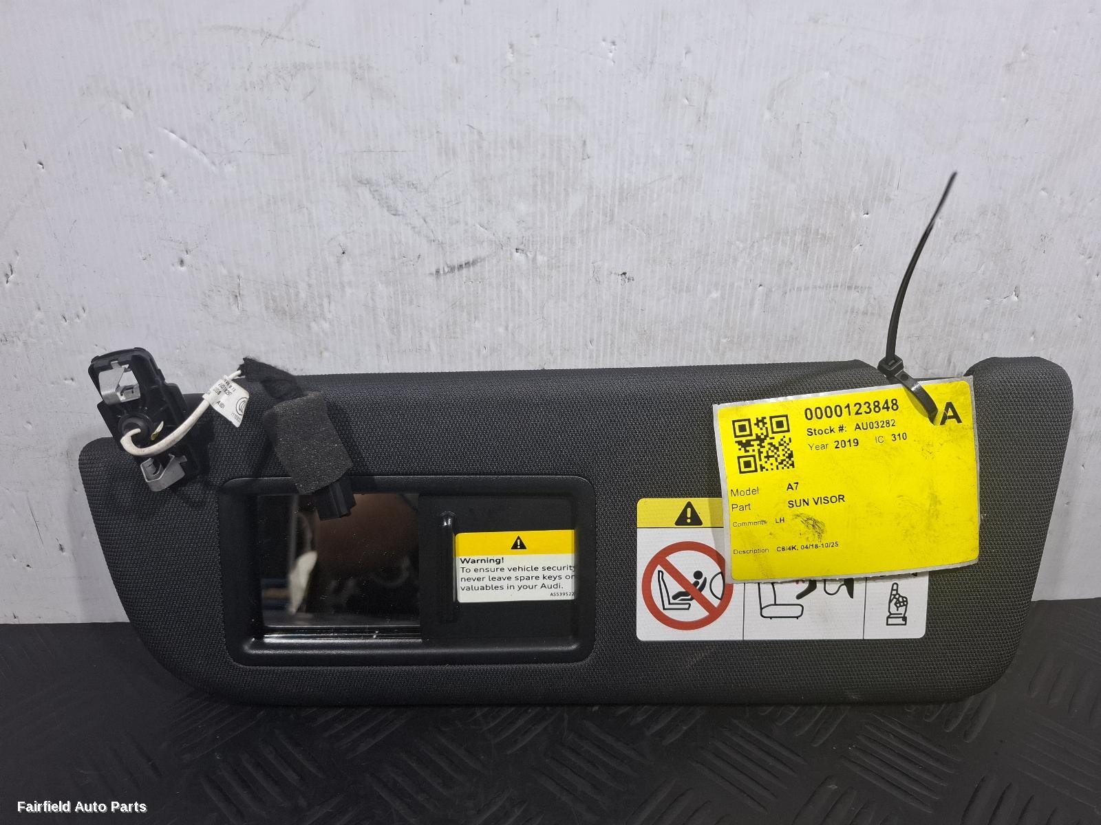 2018-2025 Audi A7 Sunvisor