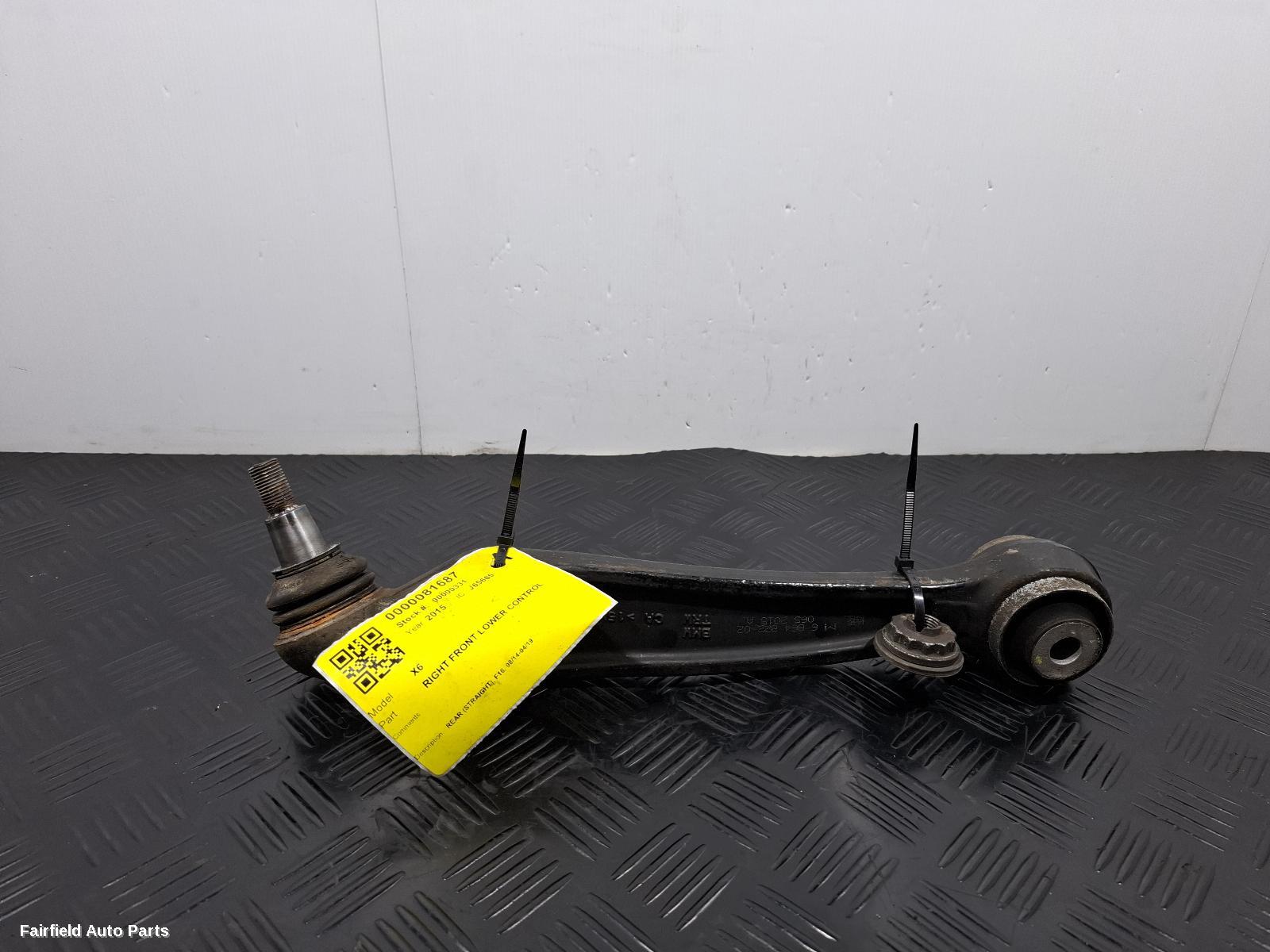 2014-2019 Bmw X6 Right Front Lower Control Arm