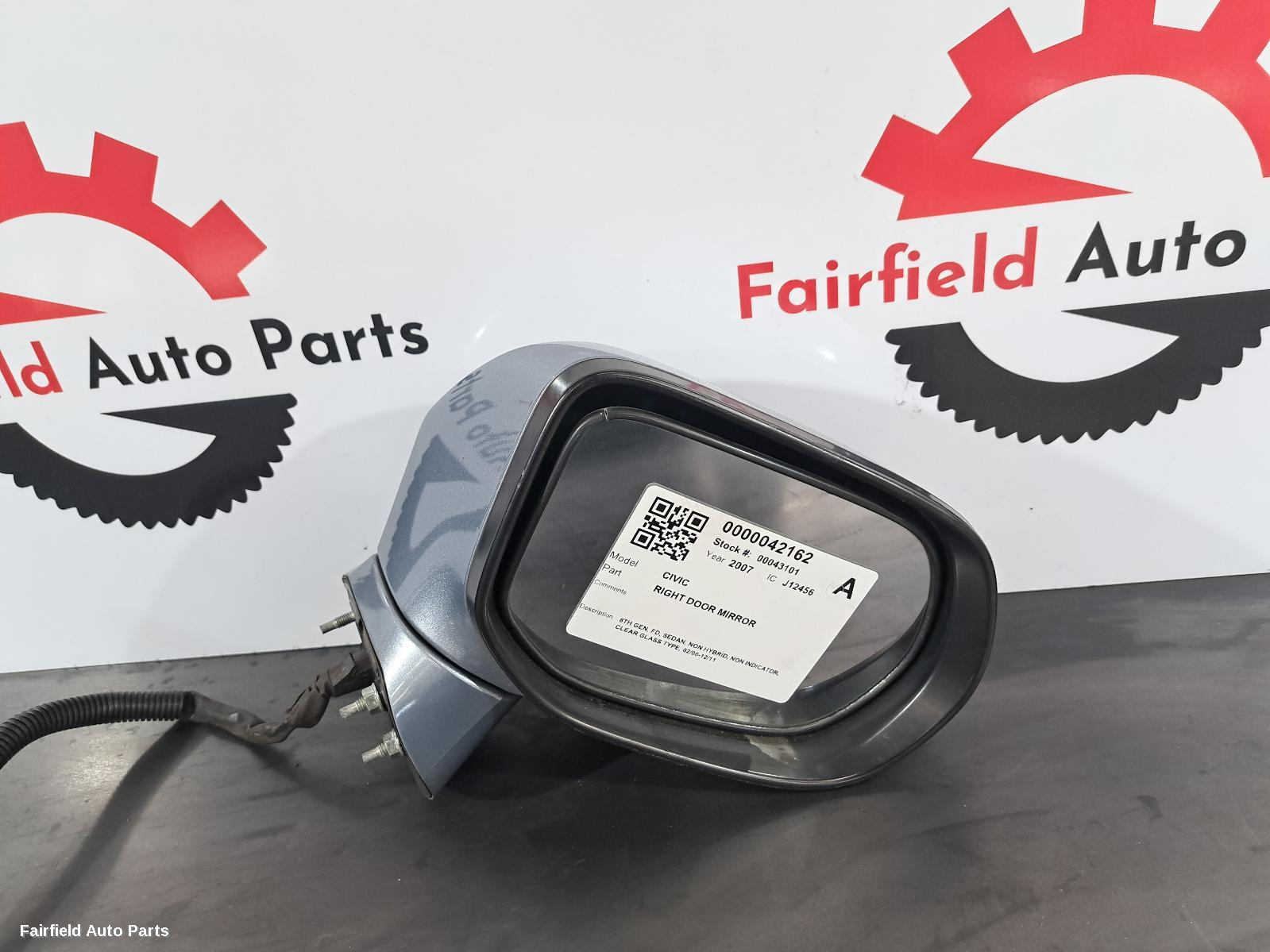 2006-2009 Honda Civic Right Door Mirror