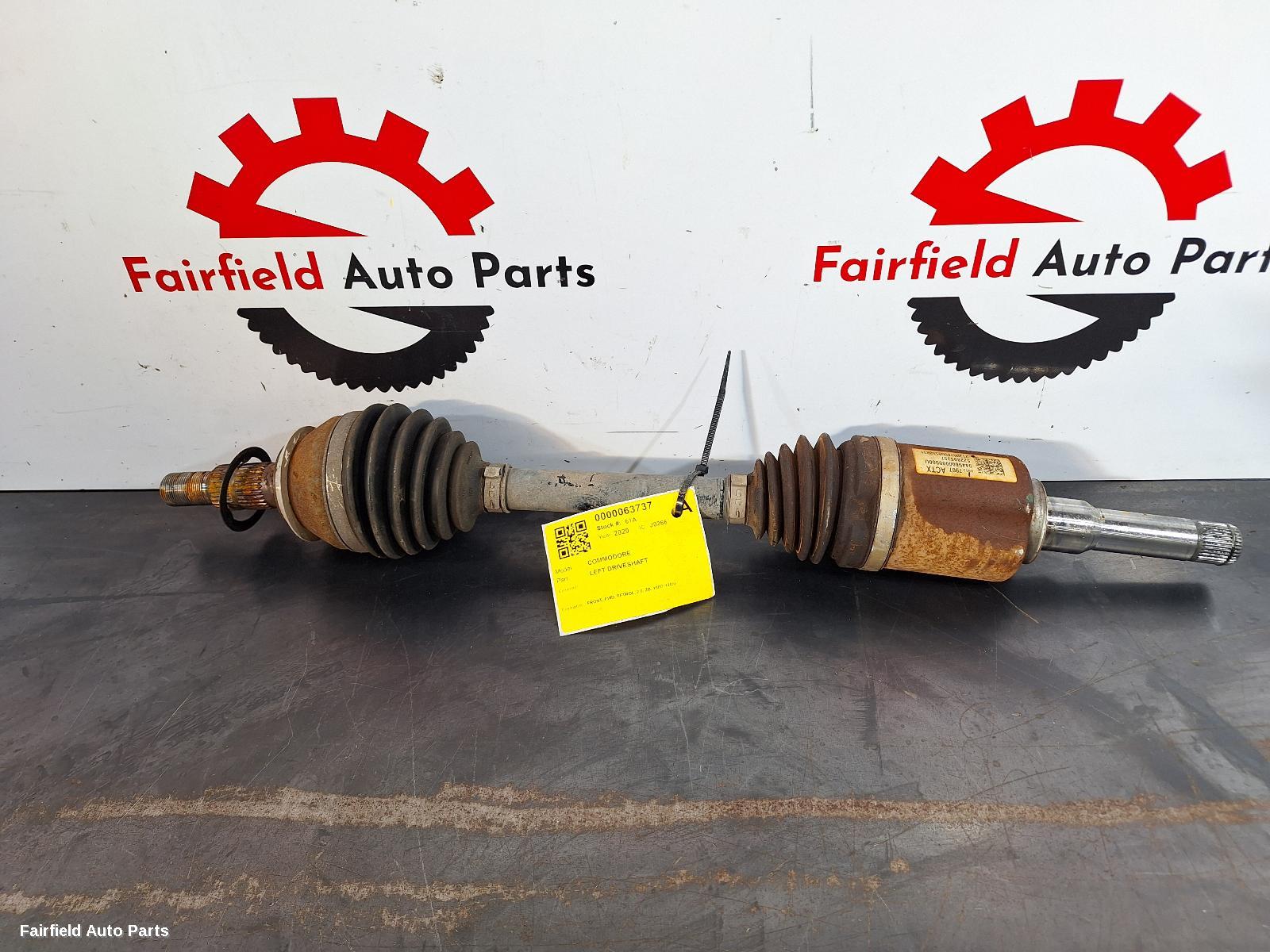2017-2020 Holden Commodore Left Driveshaft