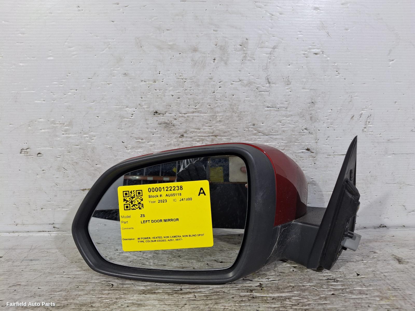 2017-2024 Mg Zs Left Door Mirror
