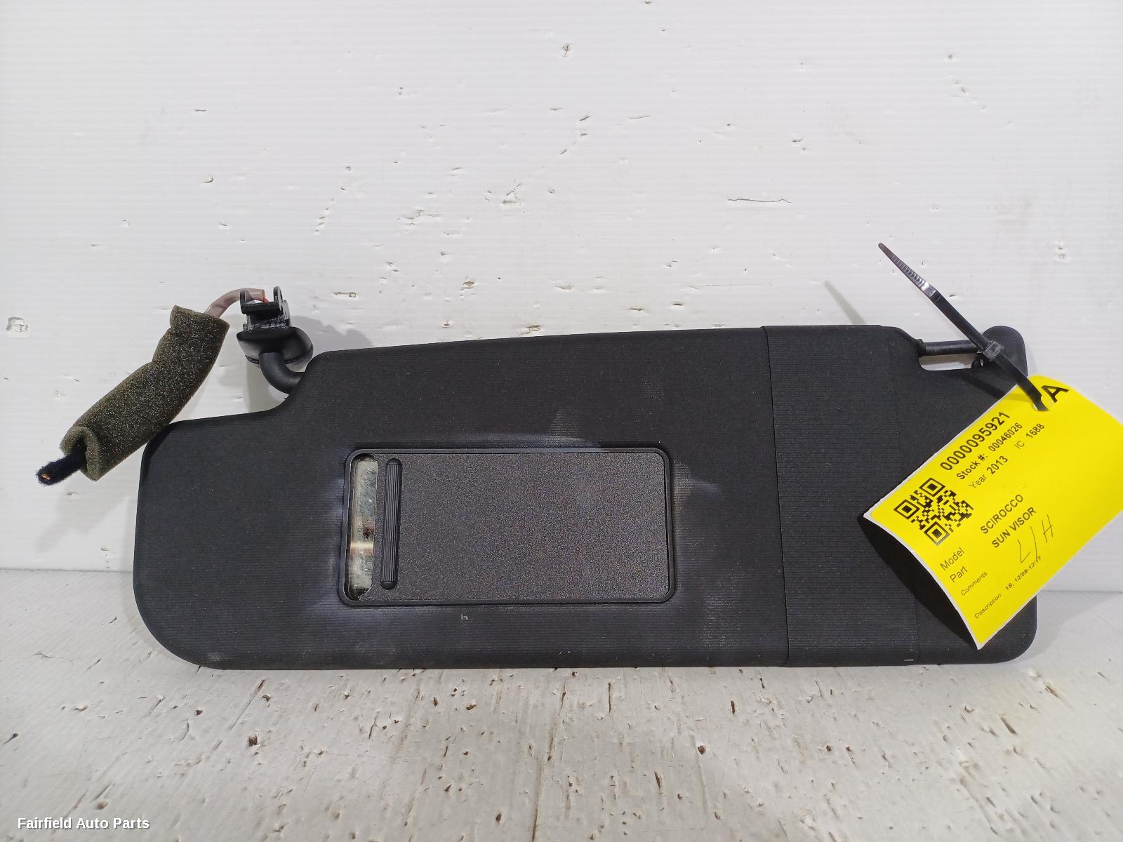 2008-2017 Volkswagen Scirocco Sunvisor