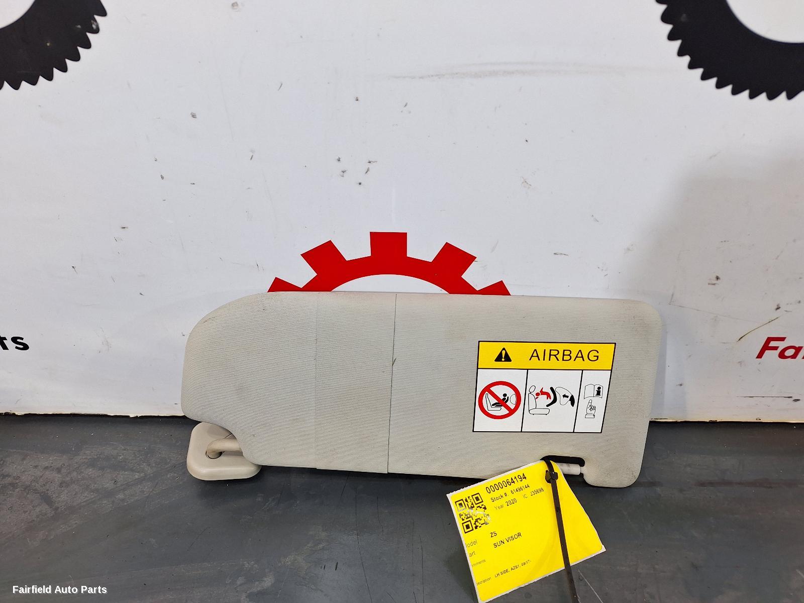 2017-2024 Mg Zs Sunvisor