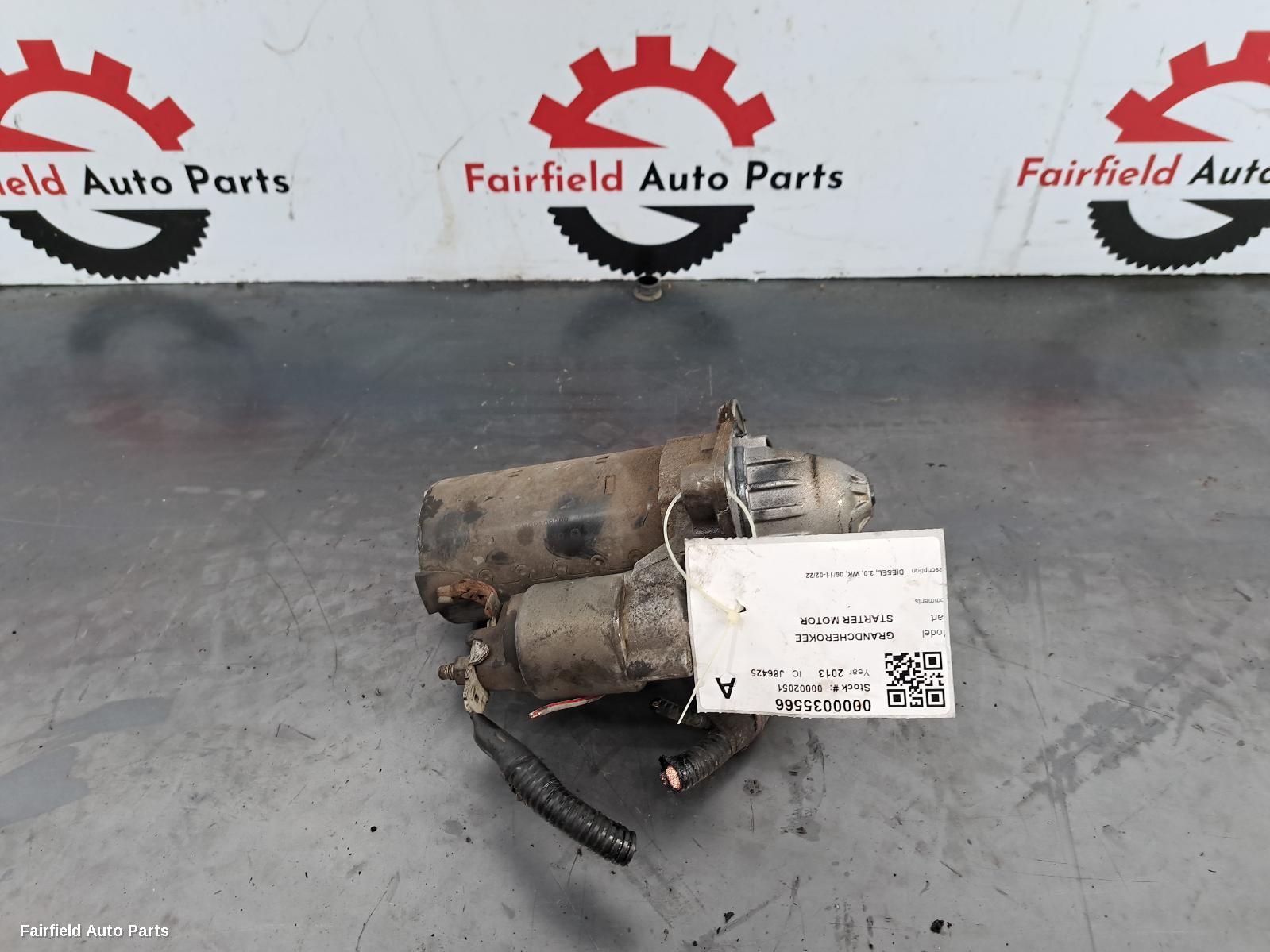 2013 Jeep Grandcherokee Starter