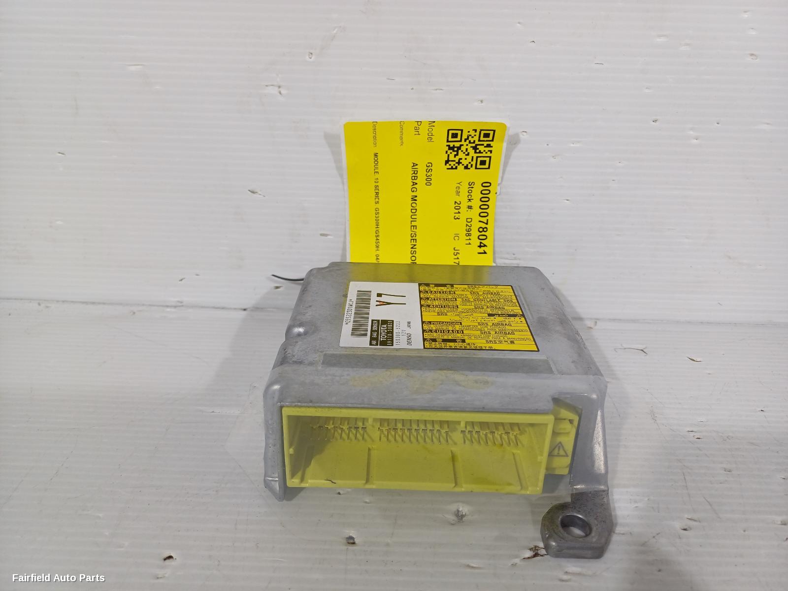 2012-2015 Lexus Gs Airbag Module Sensor