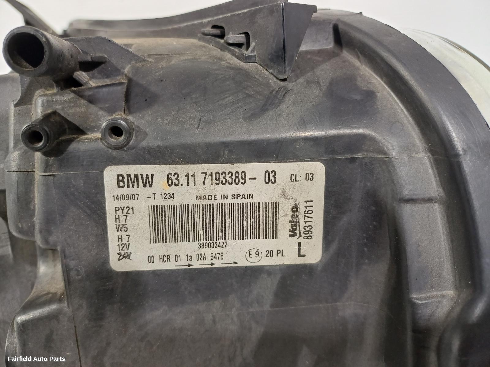 2007-2009 Bmw 1 Series Left Headlamp