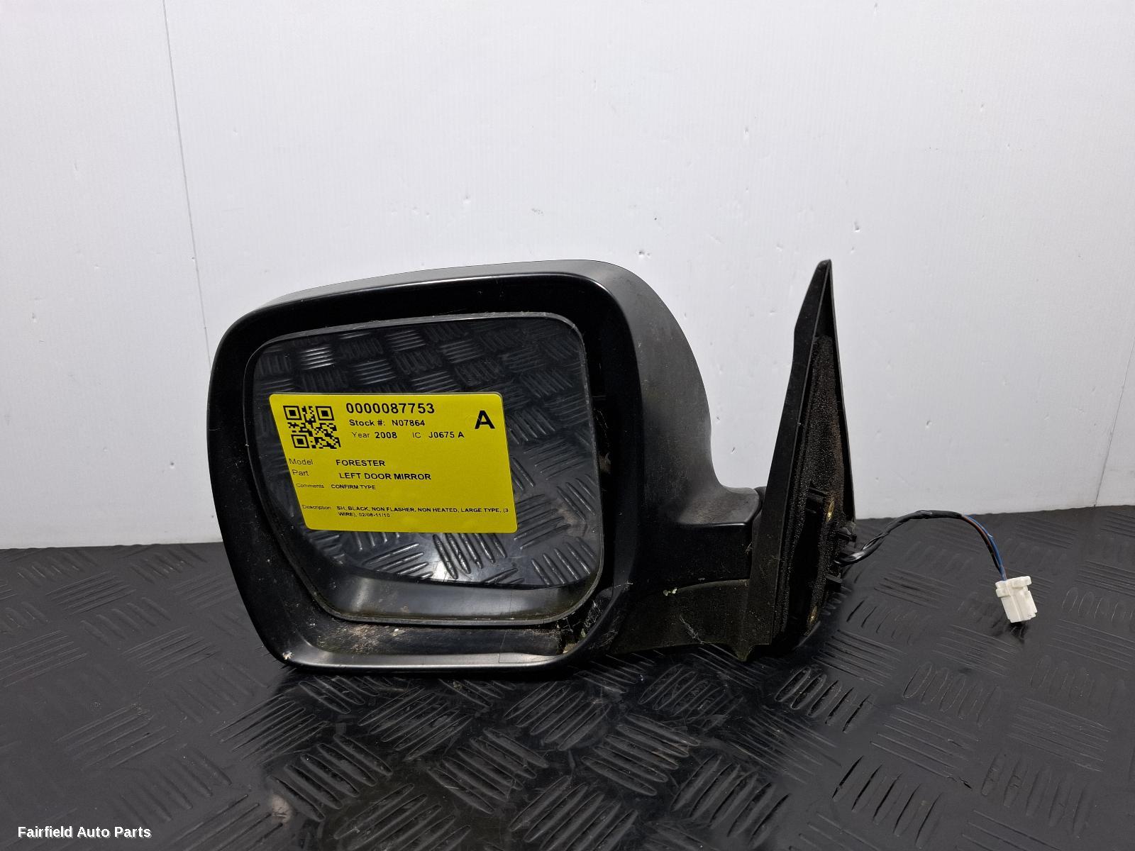 2008-2010 Subaru Forester Left Door Mirror