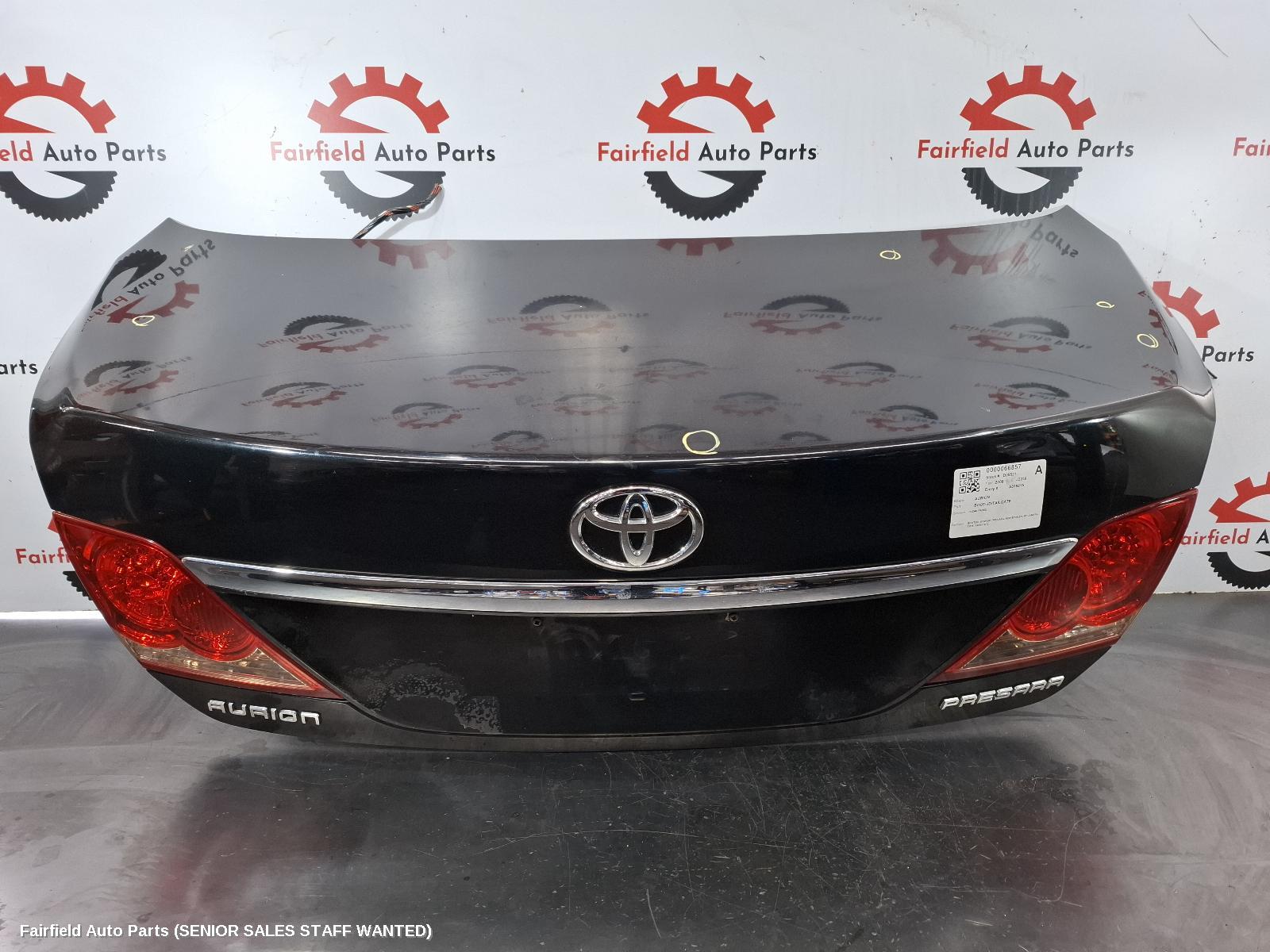 2006-2012 Toyota Aurion Bootlid Tailgate