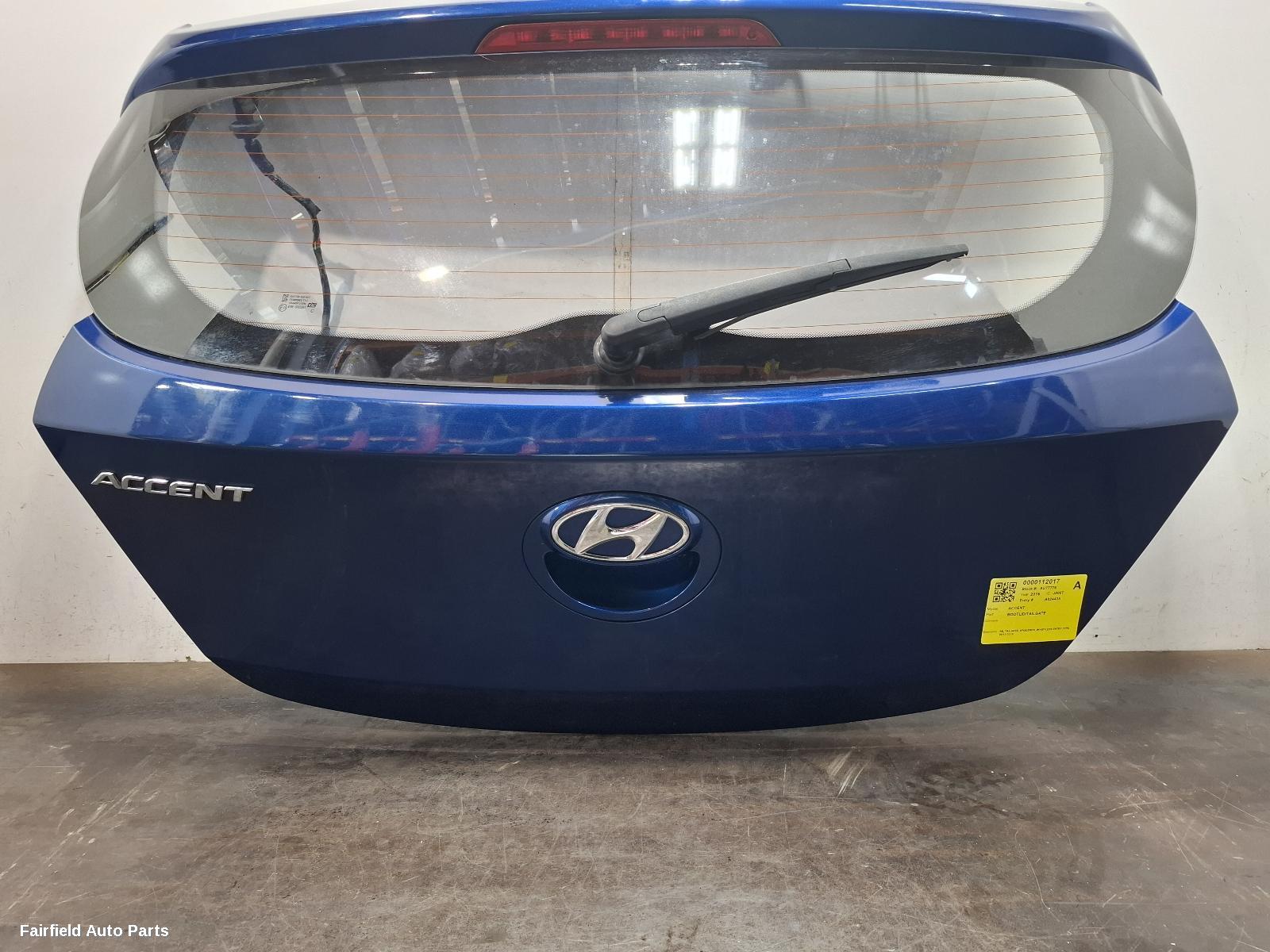 2011-2019 Hyundai Accent Bootlid Tailgate